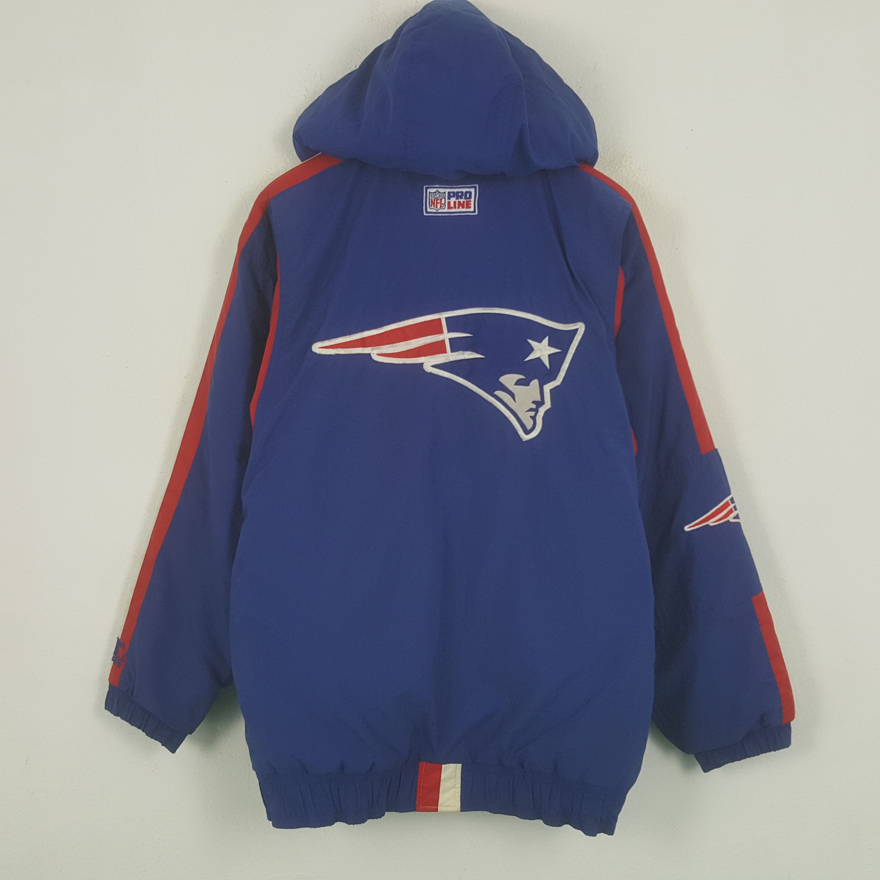 Starter × Vintage Vintage Starter Patriots Windbreaker Zipper Jacket Hoodie Size US XL / EU 56 / 4 - 3 Thumbnail