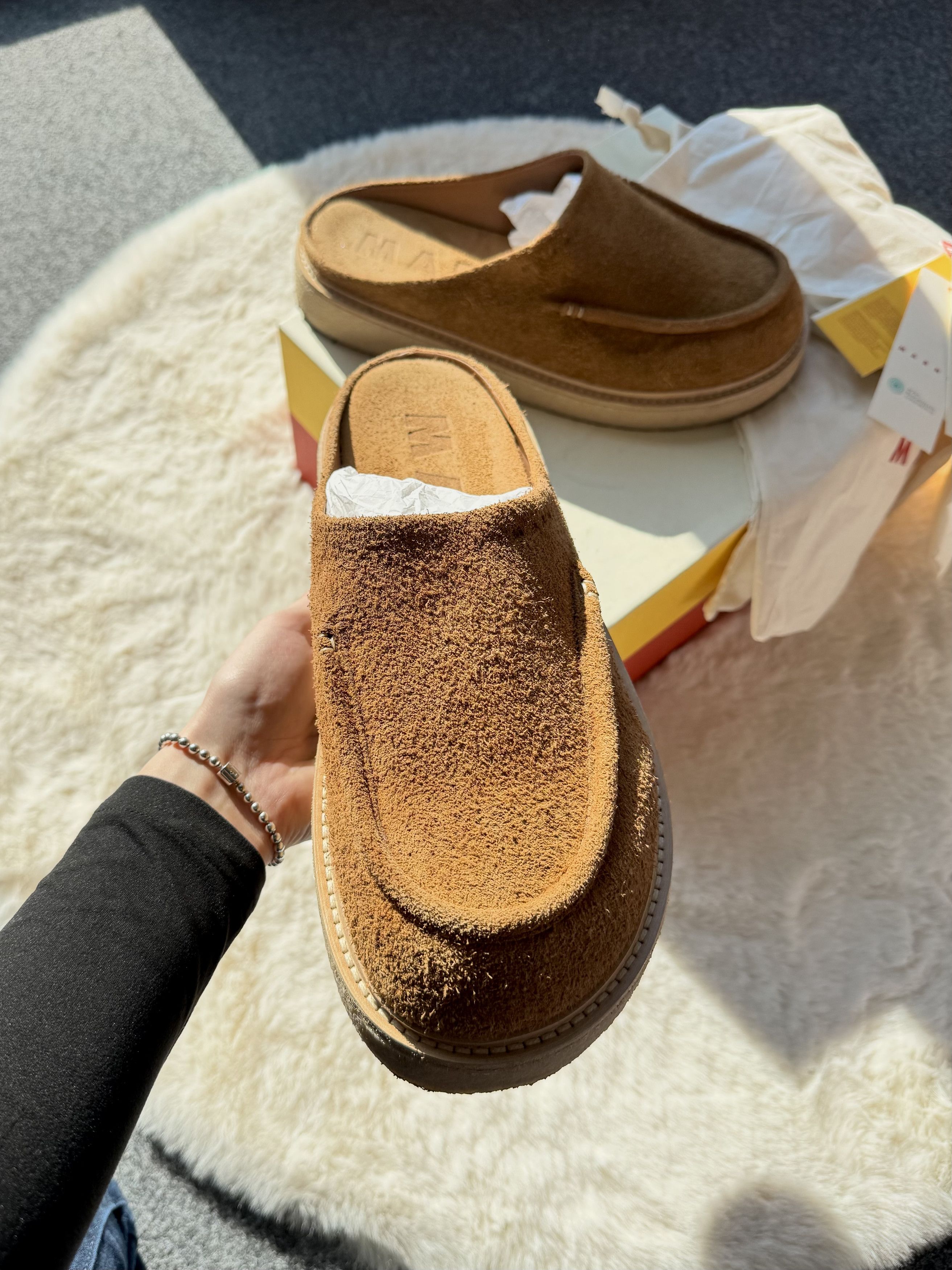 Marni Marni suede slip-on flip-flops 44 camel Size US 11 / EU 44 - 6 Thumbnail
