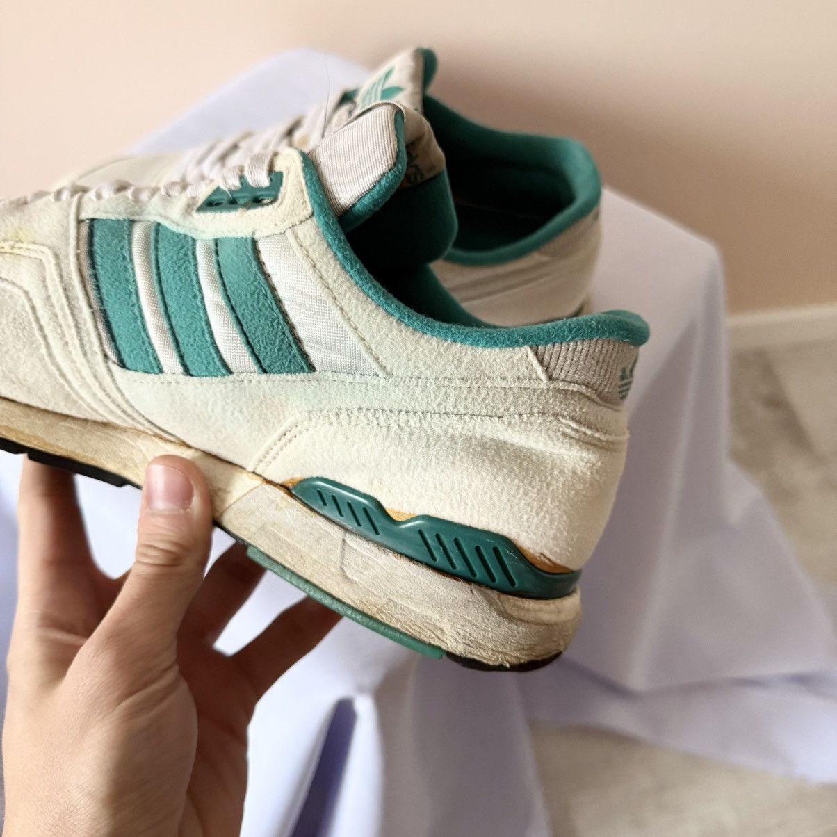 Adidas 80s Vintage Adidas TX8911 / 680 (Korea) Green/Cream Shoes Size US 8.5 / EU 41-42 - 12 Thumbnail