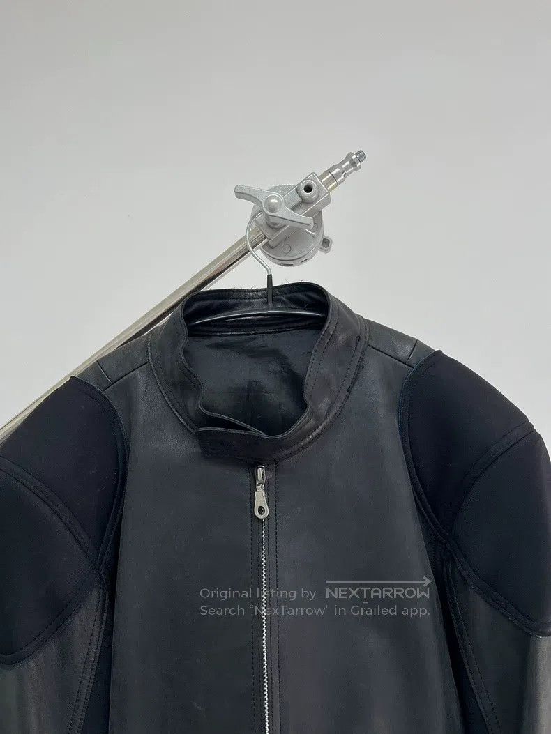 Yohji Yamamoto YOHJI YAMAMOTO Calfskin Curved Knife Biker Leather Jacket Size US L / EU 52-54 / 3 - 3 Thumbnail