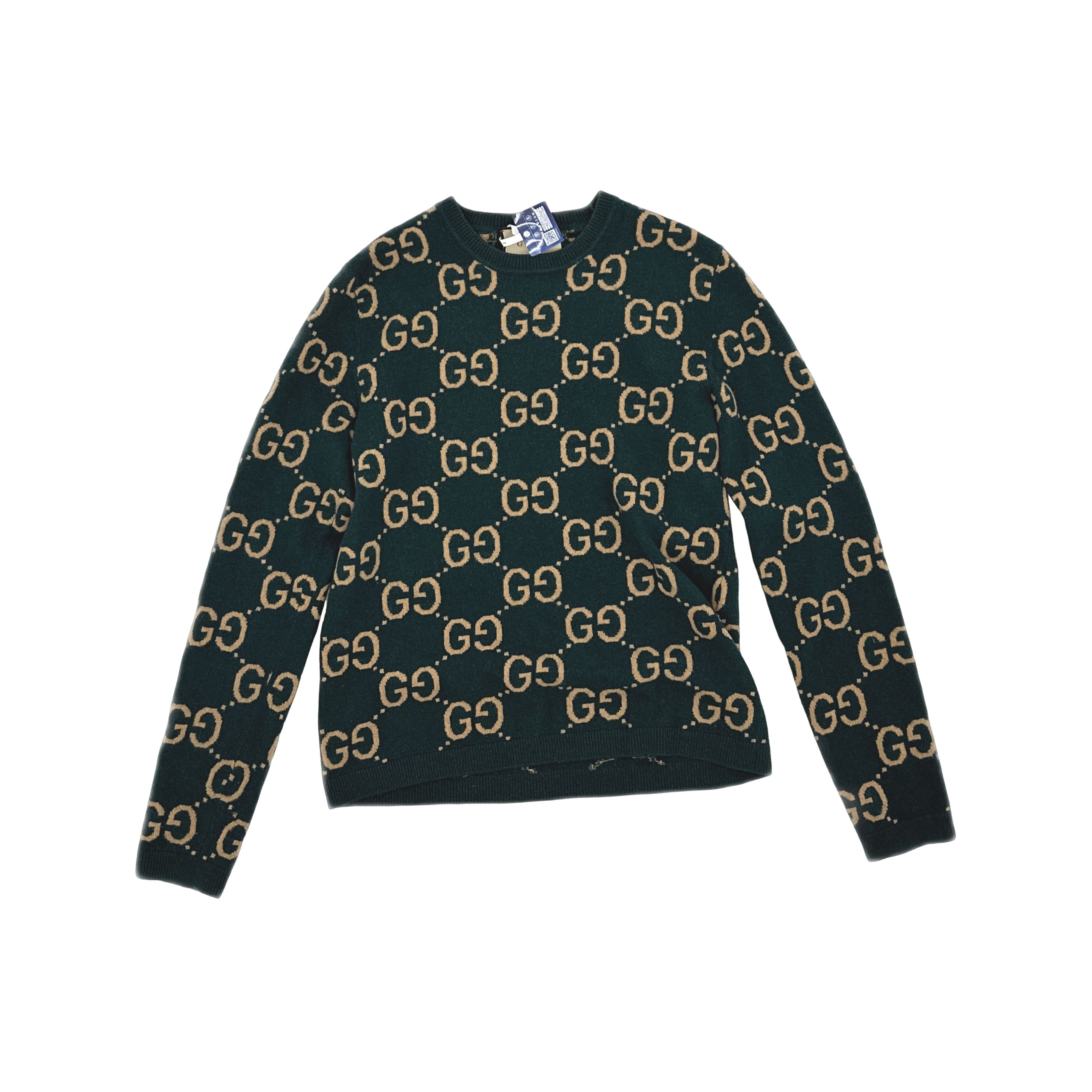 Gucci Gucci GG Jacquard Wool Sweater XS Size US XS / EU 42 / 0 - 1 Thumbnail