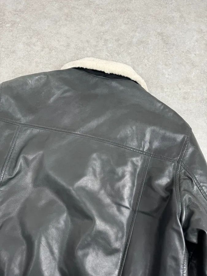 Just Cavalli AW2015 Cavalli Black Aviator Leather Jacket Size US M / EU 48-50 / 2 - 7 Thumbnail
