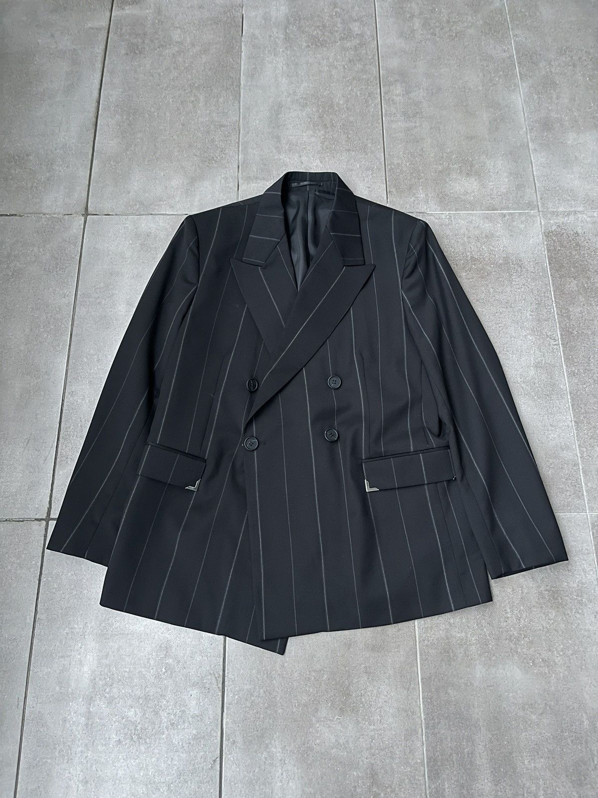 Han Kjobenhavn !DS! AW22 Han Kjobenhavn Boxy Suit Stripped Blazer Size 38R - 5 Thumbnail