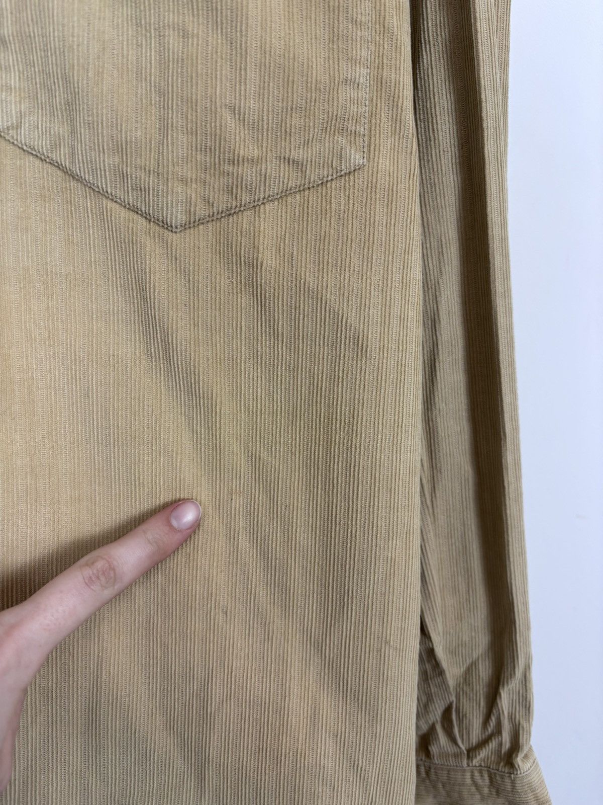 Moschino Vintage 1990s Moschino Jeans Corduroy Long Sleeve Shirt Size US M / EU 48-50 / 2 - 9 Thumbnail