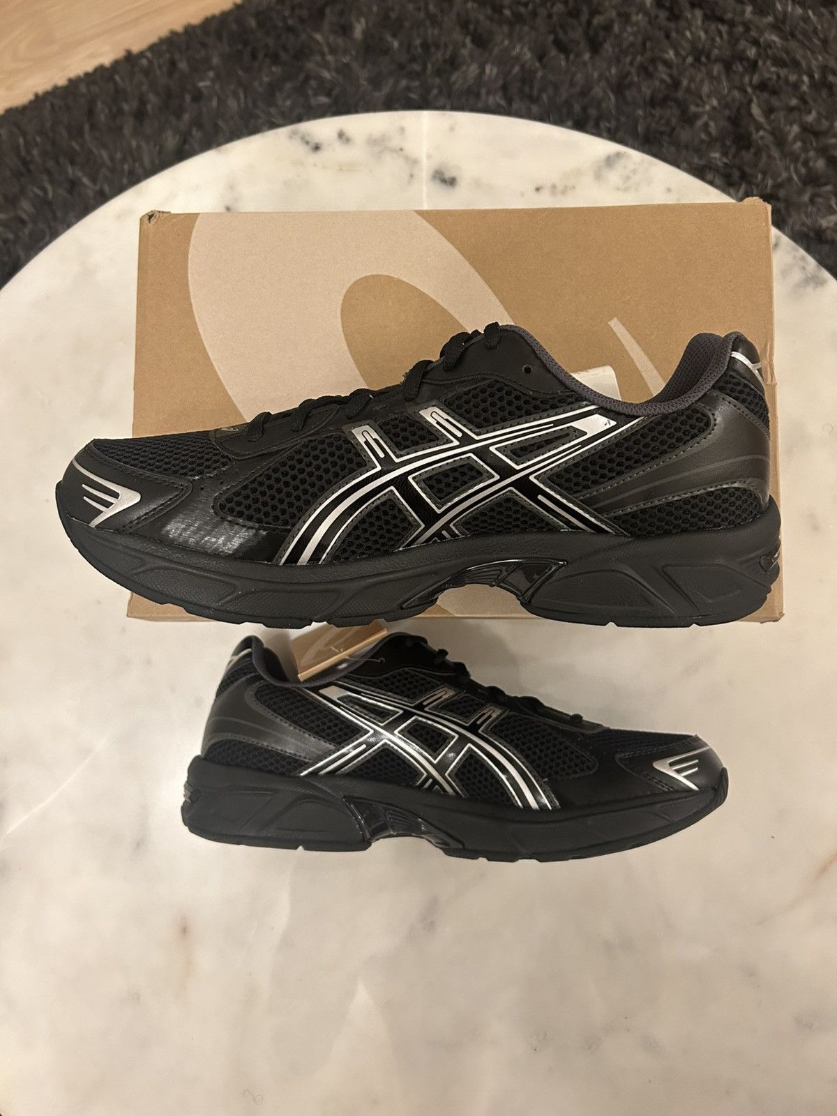 Asics Asics gel 1130 black pure silver Size US 11 / EU 44 - 2 Thumbnail