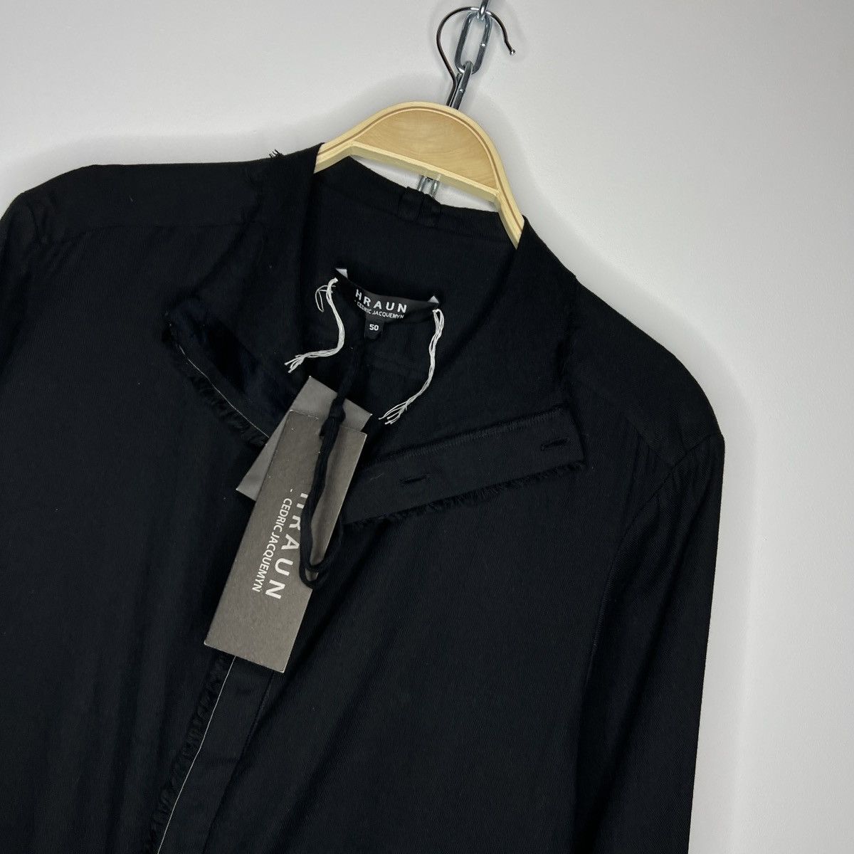Cedric Jacquemyn Cedric Jacquemyn Hraun High Collar Longsleeve Shirt Black Size US M / EU 48-50 / 2 - 4 Thumbnail