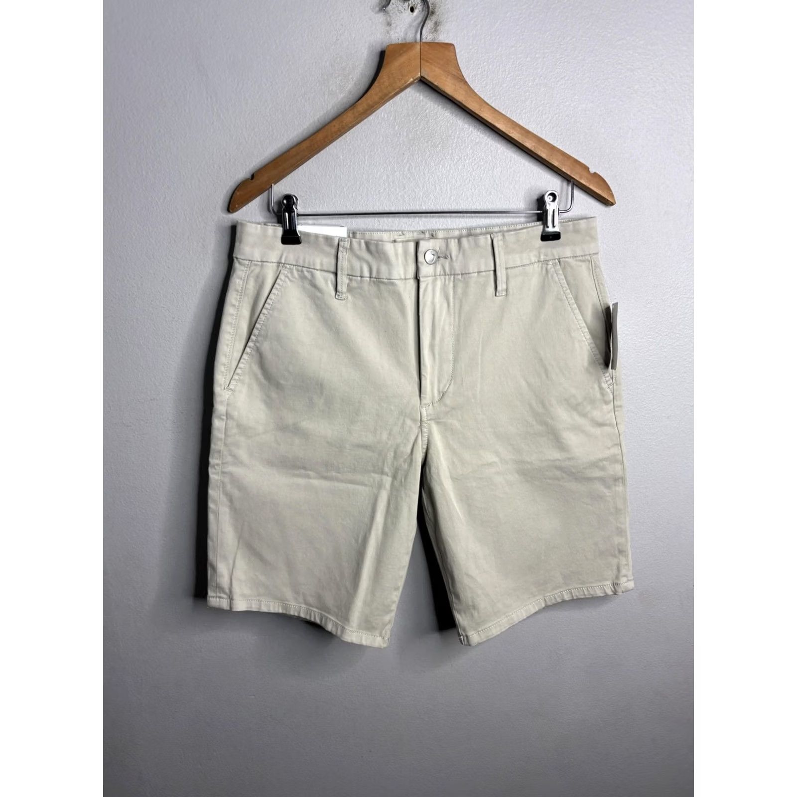 Vintage Joe's Jeans Shorts Mens 30 Beige Khaki Wheat Kinetic Soft Chino Stretch Flat Front Pockets Casual Vintage: No Size US 30 / EU 46 - 4 Thumbnail
