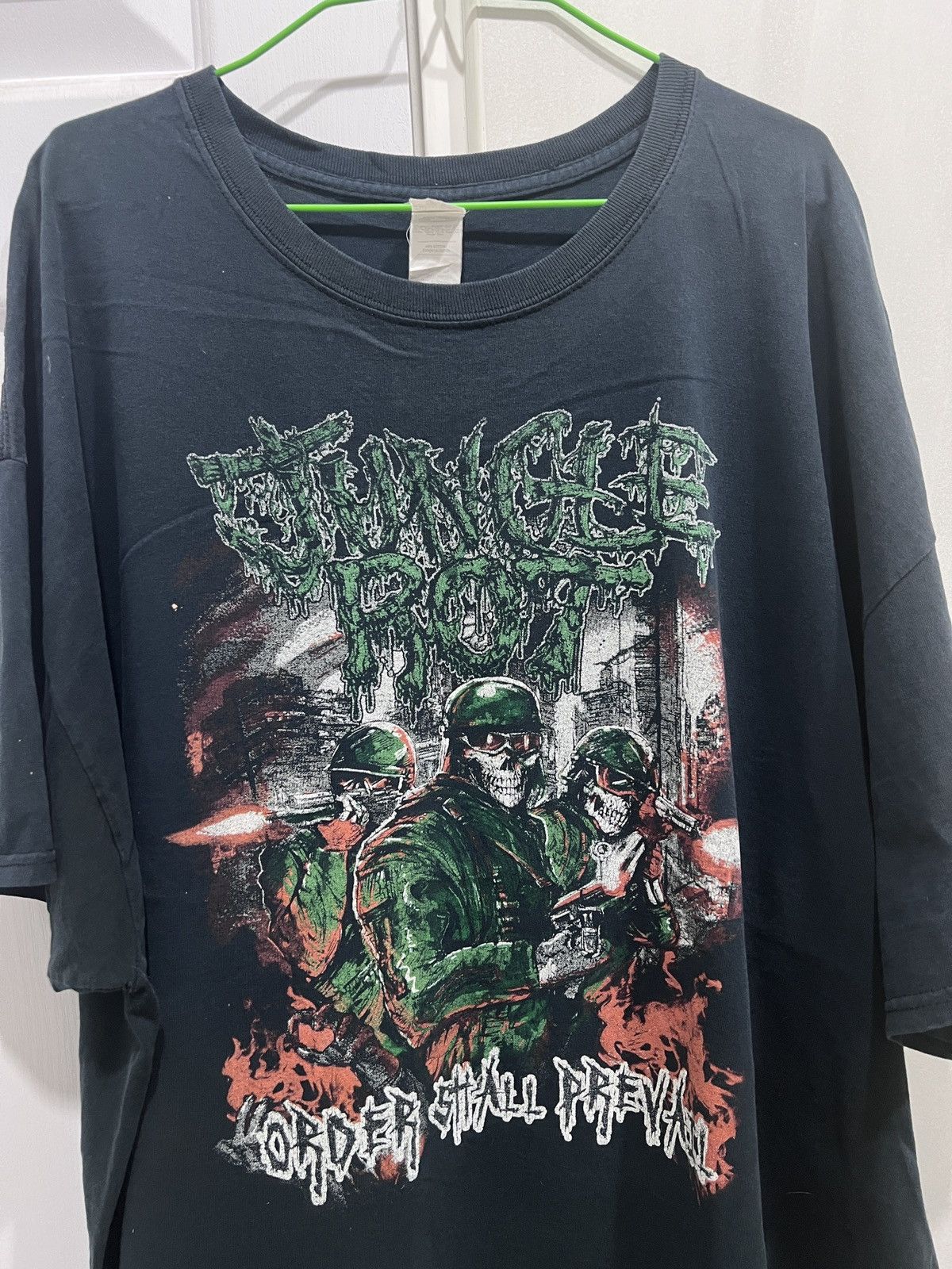 Band Tees Vintage Y2K Jungle Rot Tee 3XL Faded Oversized Death metal Size US XXL / EU 58 / 5 - 1 Thumbnail