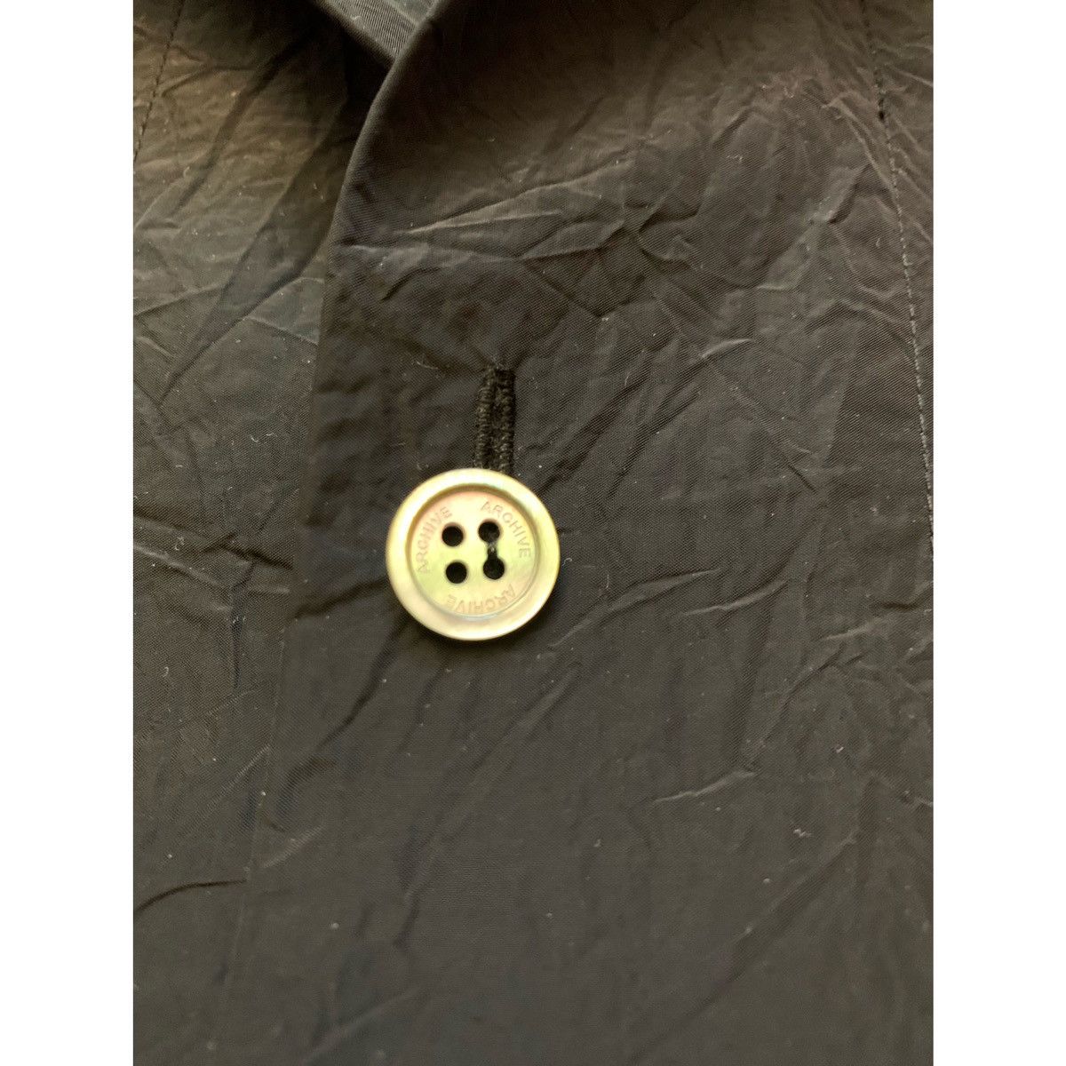 Totokaelo Archive Totokaelo Archive Black Crinkle Japanese Nylon Shirt Size US M / EU 48-50 / 2 - 8 Thumbnail