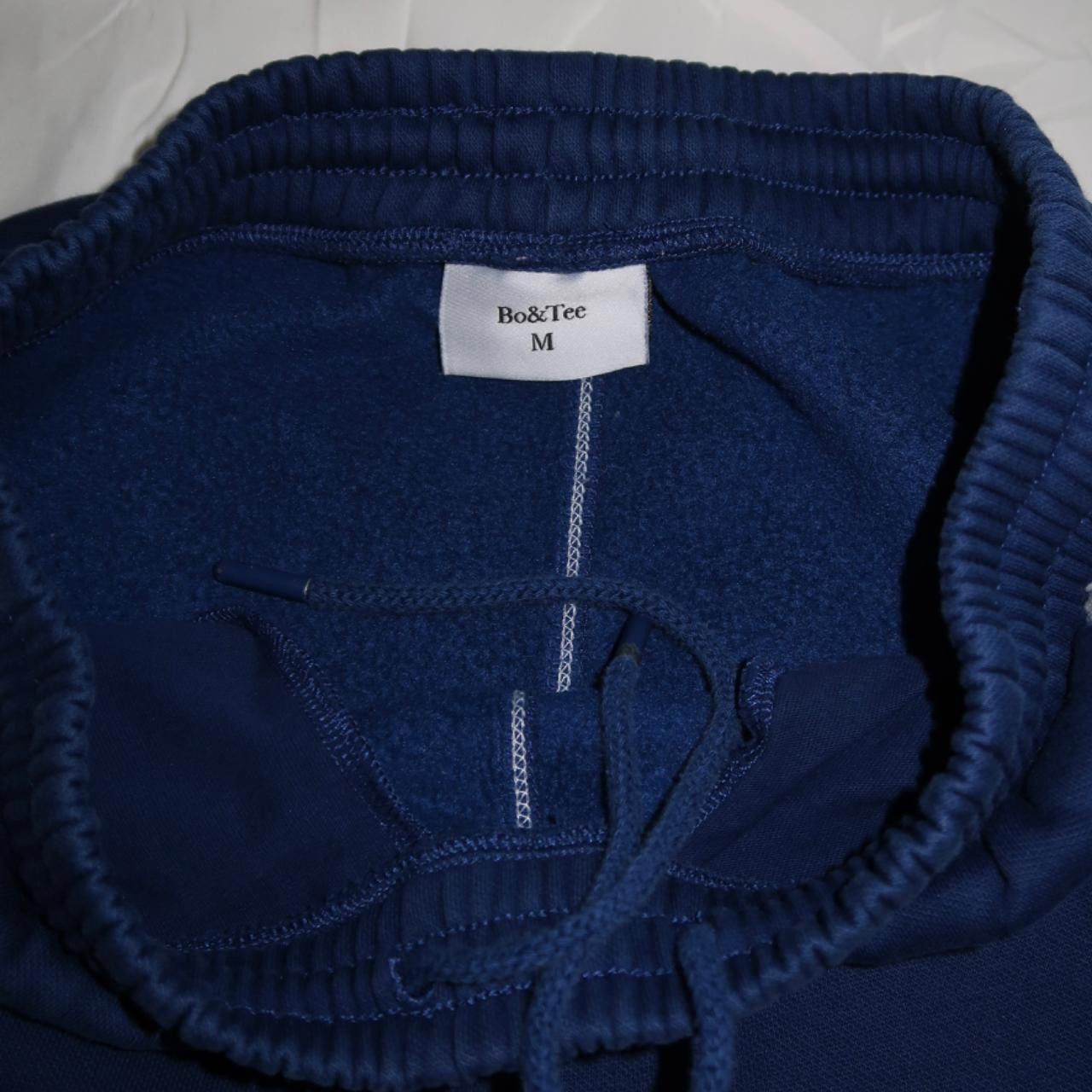 Designer wide leg sweatpants in navy & white💙 Size 32" / US 10 / IT 46 - 3 Thumbnail