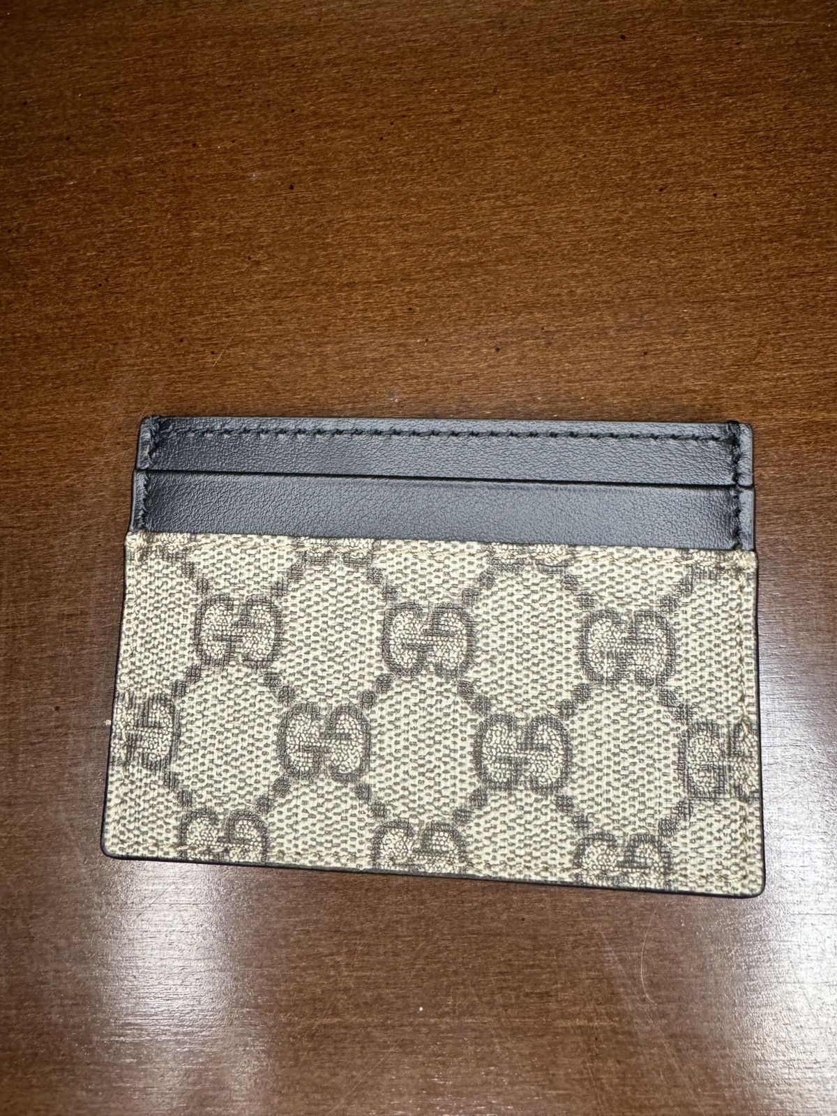 Designer × Gucci × Vintage New Gucci Card Holder Monogram Beige Size ONE SIZE - 2 Thumbnail
