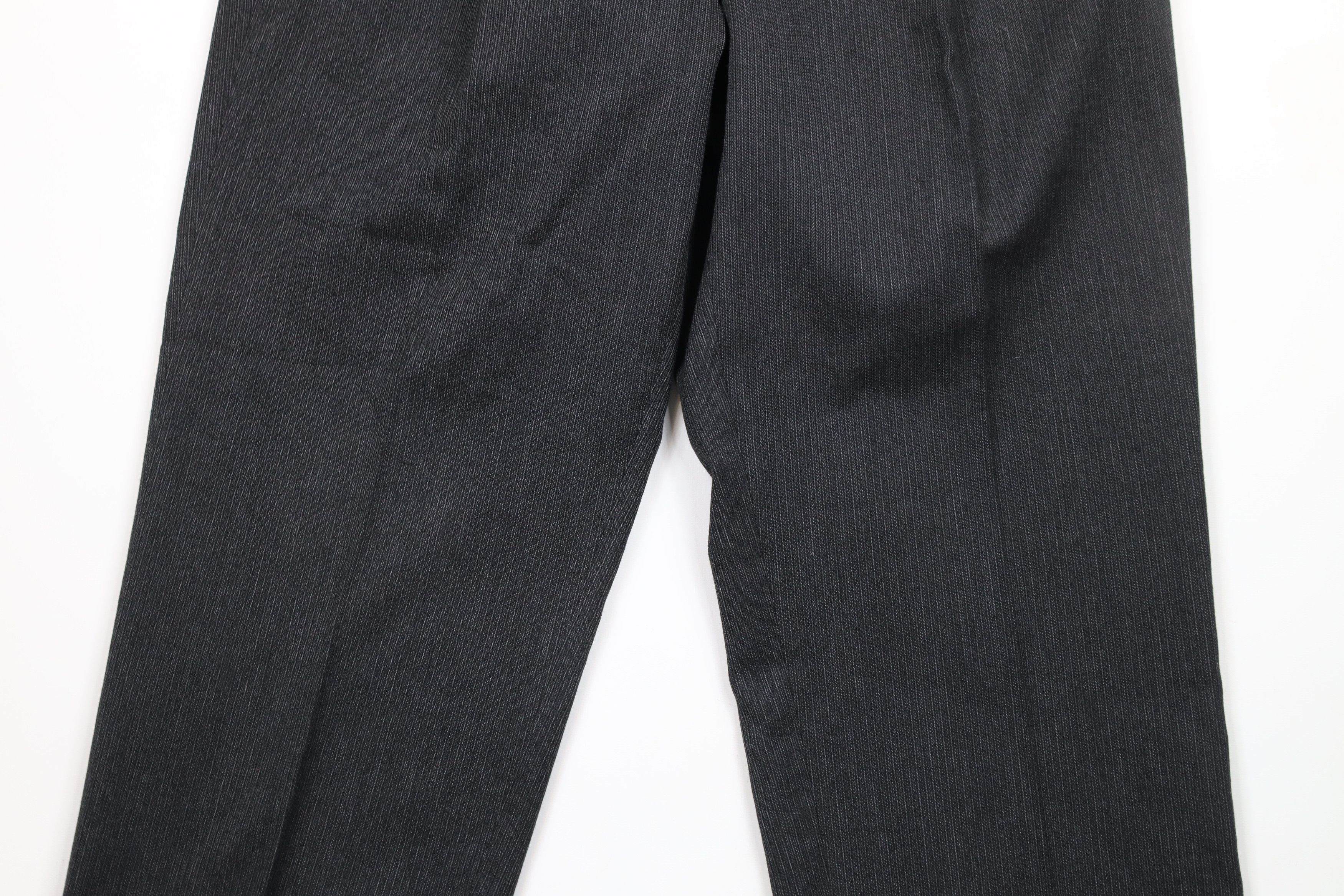 Vintage Vintage 90s Streetwear Pleated Textured Wide Leg Chino Pants Size US 34 / EU 50 - 3 Thumbnail