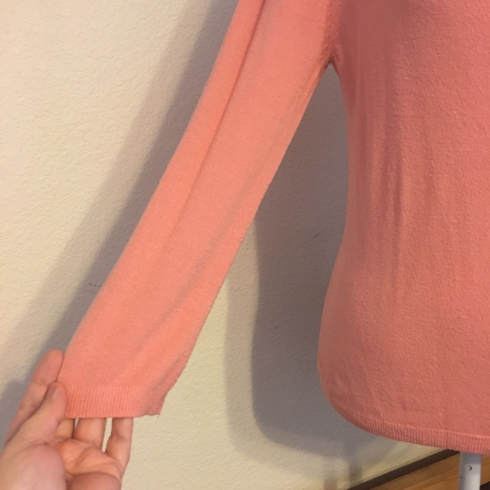 Vintage Hillard & Hanson coral pink soft stretchy sweater Size XS / US 0-2 / IT 36-38 - 3 Thumbnail