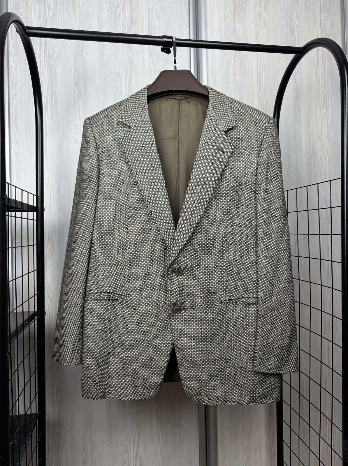Belvest Belvest pure silk gray classic made in Italy blazer Size 44R - 1 Thumbnail