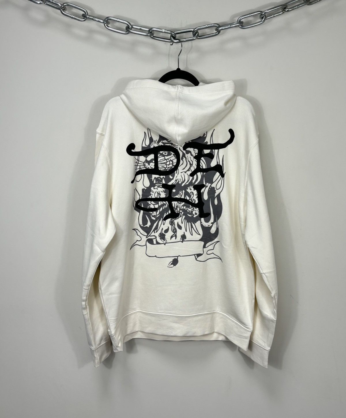 Christian Audigier Ed Hardy NEW Eagle Dead Skull Logo Y2K Hype Hoodie Size US L / EU 52-54 / 3 - 2 Thumbnail