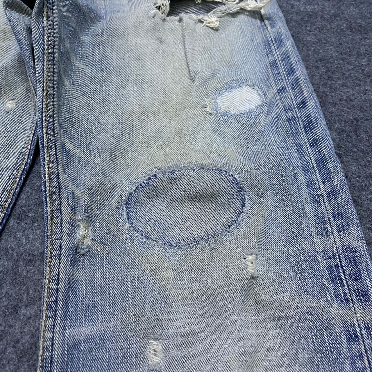 If Six Was Nine 💥Best offer💥Vintage Lee Cowboy Selvegde Distressed Denim Size US 30 / EU 46 - 6 Thumbnail