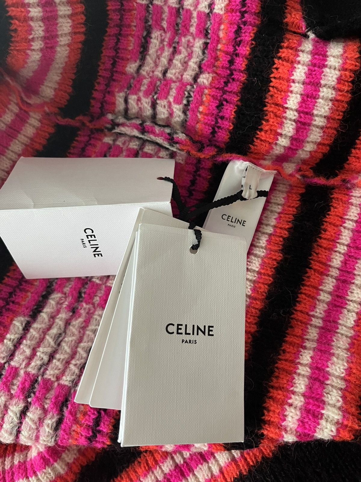 Celine × Hedi Slimane Super Runway Celine Hedi Slimane Logo Cardigan Coat Rare Size US XL / EU 56 / 4 - 6 Thumbnail