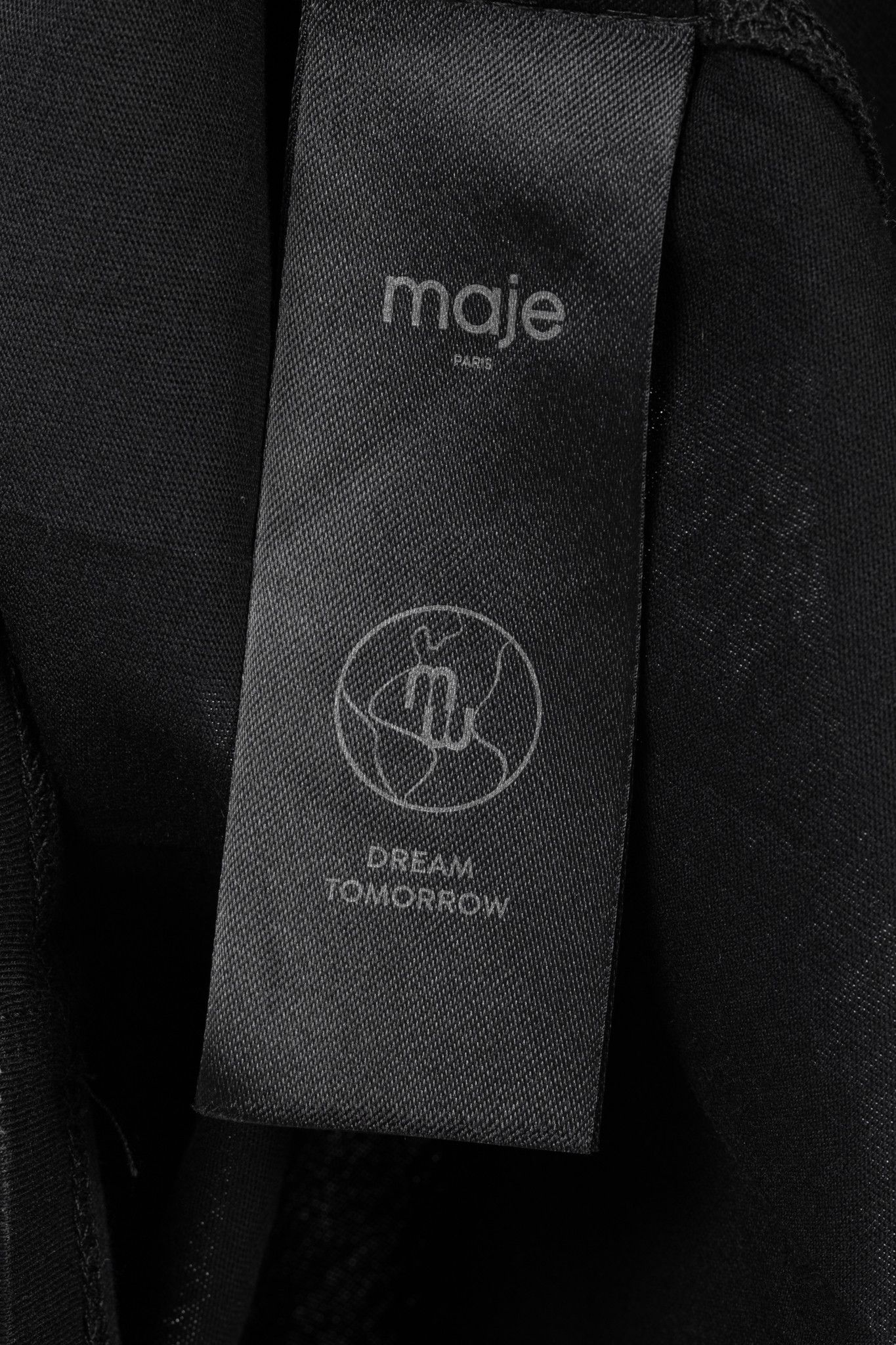 Maje Maje Noir Jersey T-shirt with Diamanté Size S / US 4 / IT 40 - 8 Thumbnail