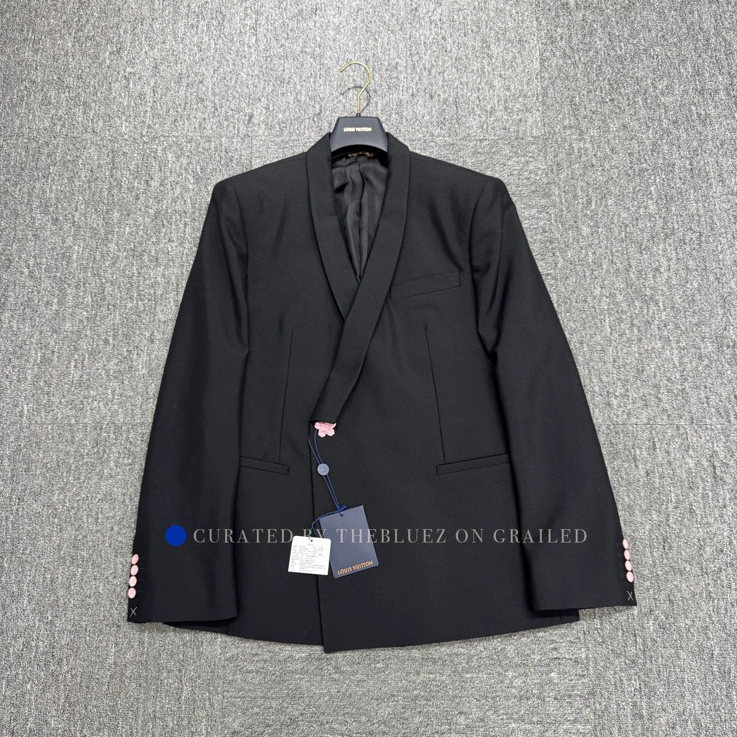 Louis Vuitton Black Cherry Blossom Wool Blazer Size US M / EU 48-50 / 2 - 1 Thumbnail