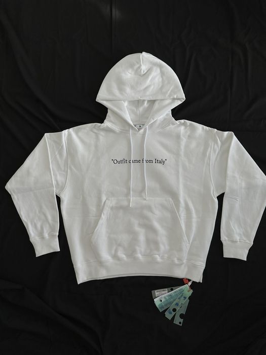 Off white hoodie on sale grailed