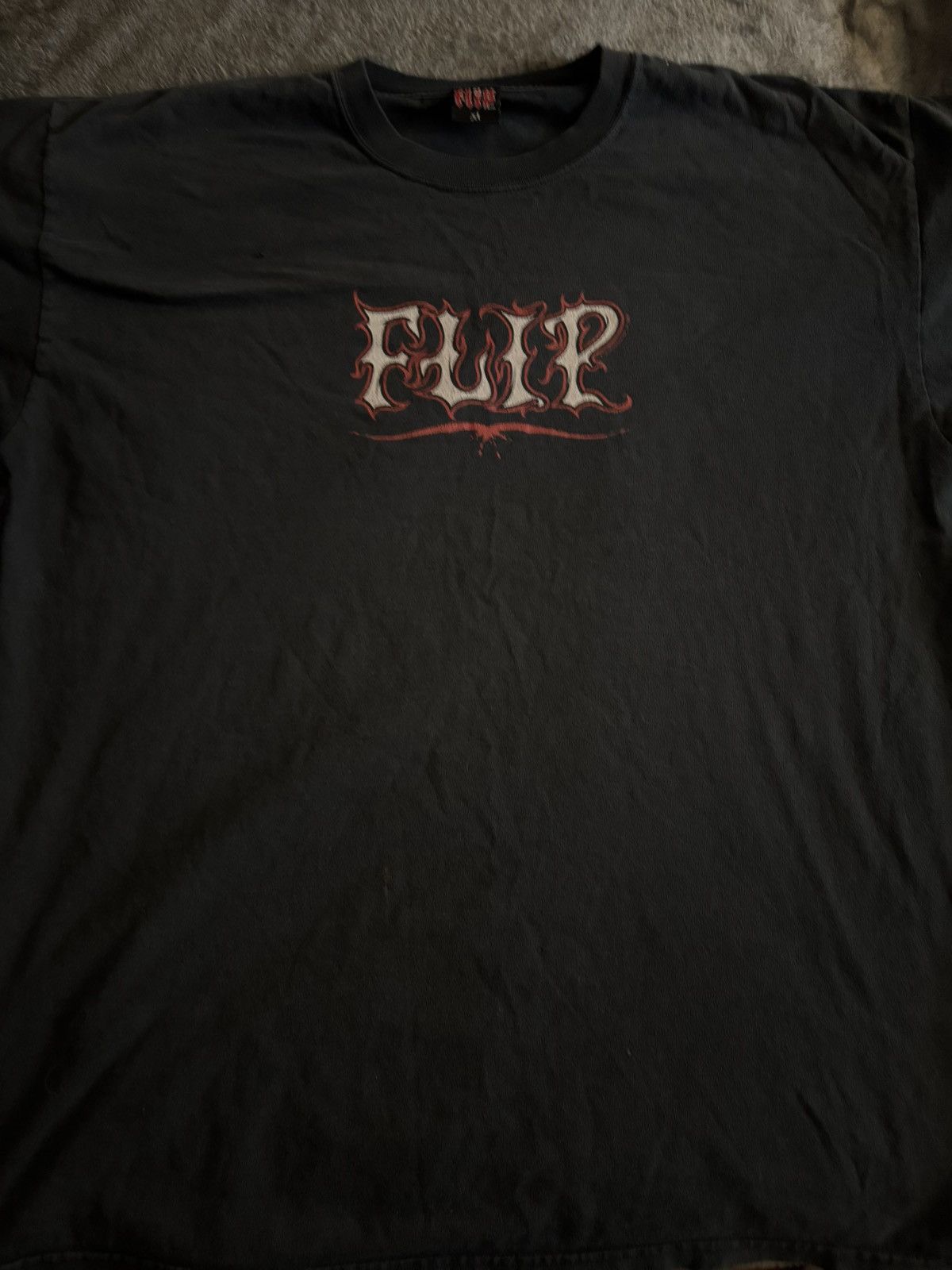 Affliction × Flip Skateboards Vintage Dark Blue Y2K “Flip Skateboards” XL T-Shirt Size US XL / EU 56 / 4 - 3 Thumbnail