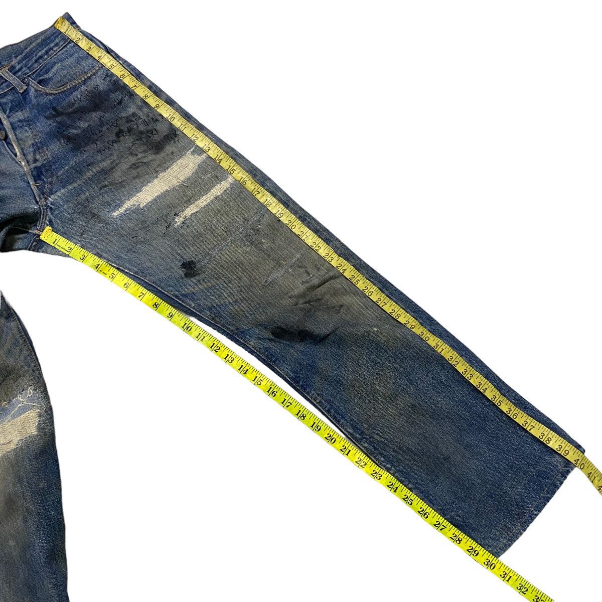 Levi's Vintage 60s Levis 501 Big E Redline Denim Jeans Button 8 Size US 30 / EU 46 - 23 Thumbnail