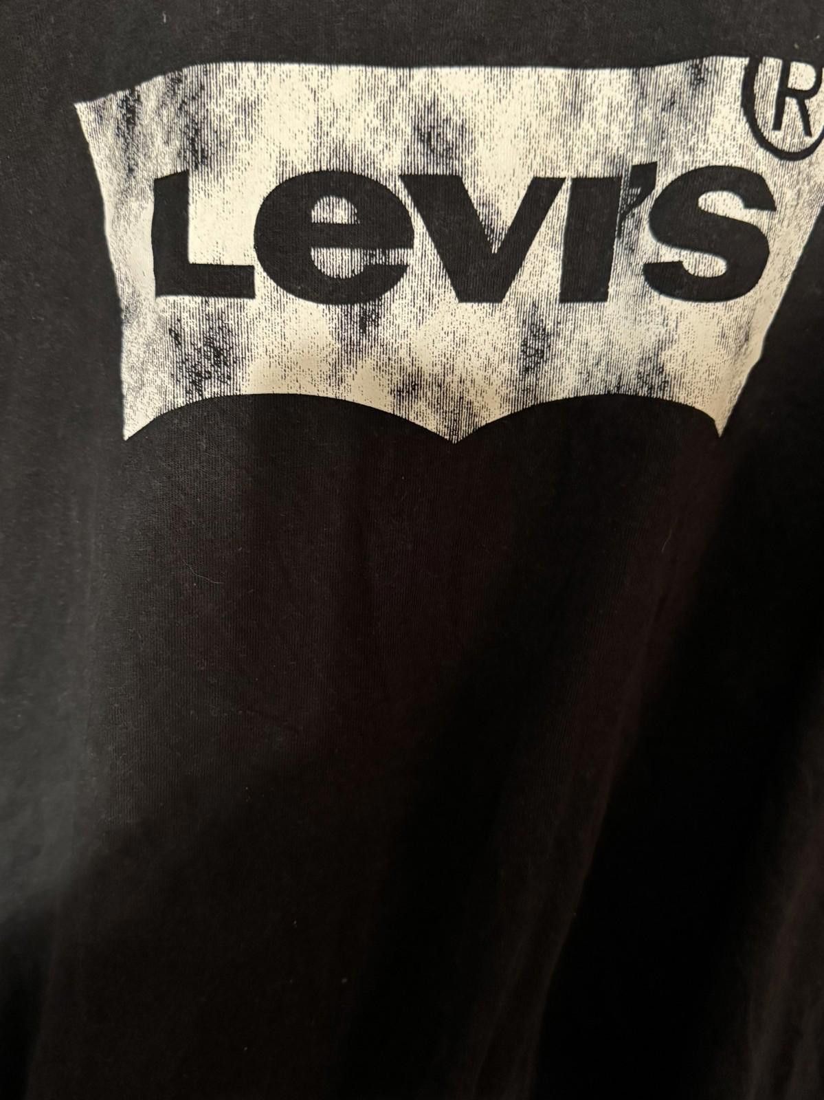 Levi's Levi's Distressed Logo Tee shirt Men's Sz XXL Black Size US XXL / EU 58 / 5 - 4 Thumbnail
