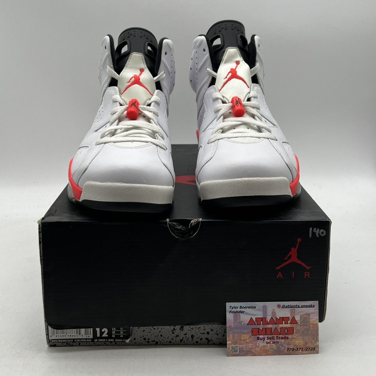 Jordan Brand Air Jordan 6 white infrared Size US 12 / EU 45 - 2 Thumbnail