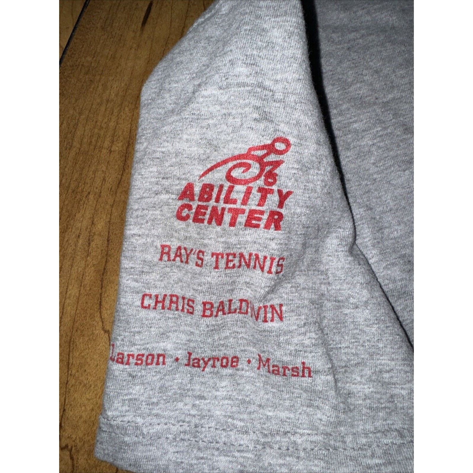 Band Tees × Hanes Wheelchair Tennis T-Shirt Heather Gray XL Hanes Beefy 22x27 Size US XL / EU 56 / 4 - 6 Thumbnail