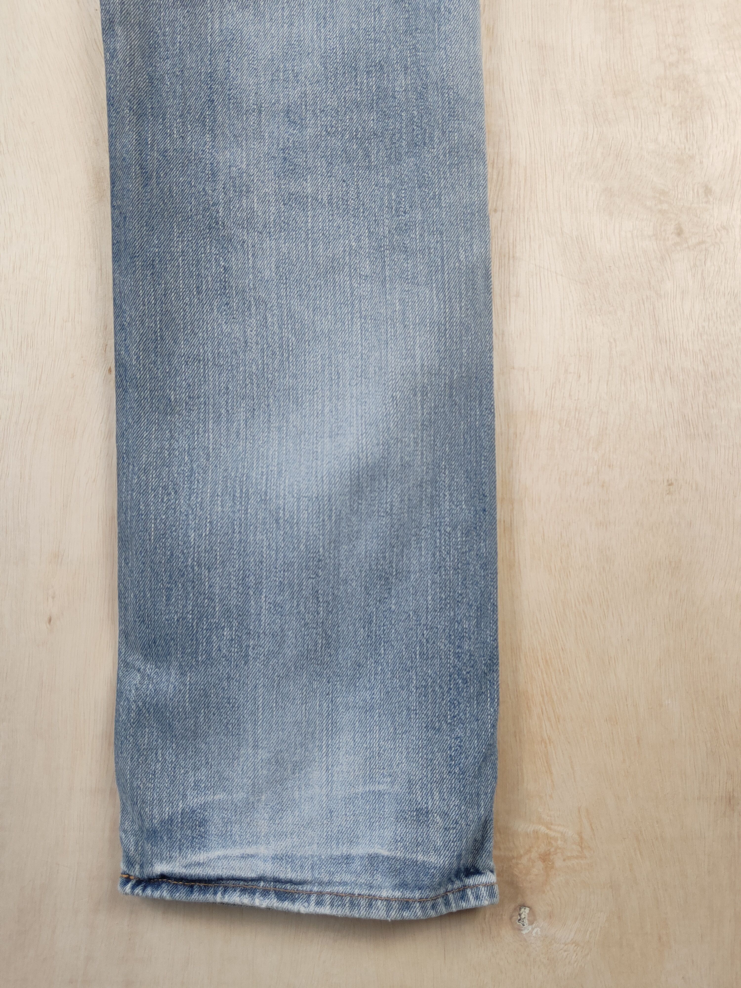 Japanese Brand Pbi Blue Faded Distressed Ripped Jeans #S2474 Size 29" - 11 Thumbnail