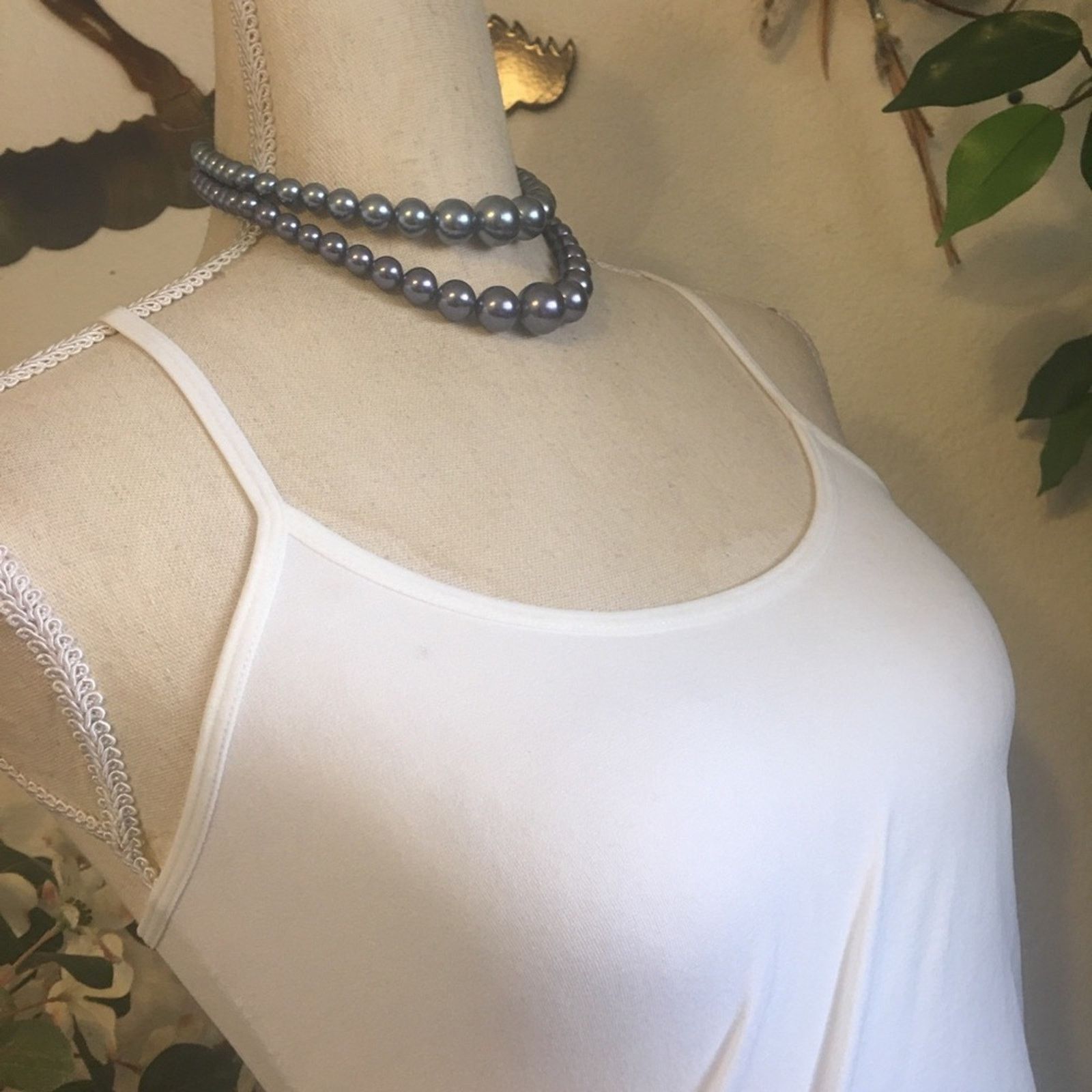 Vintage Vintage double strand two tone bead necklace Size ONE SIZE - 2 Thumbnail