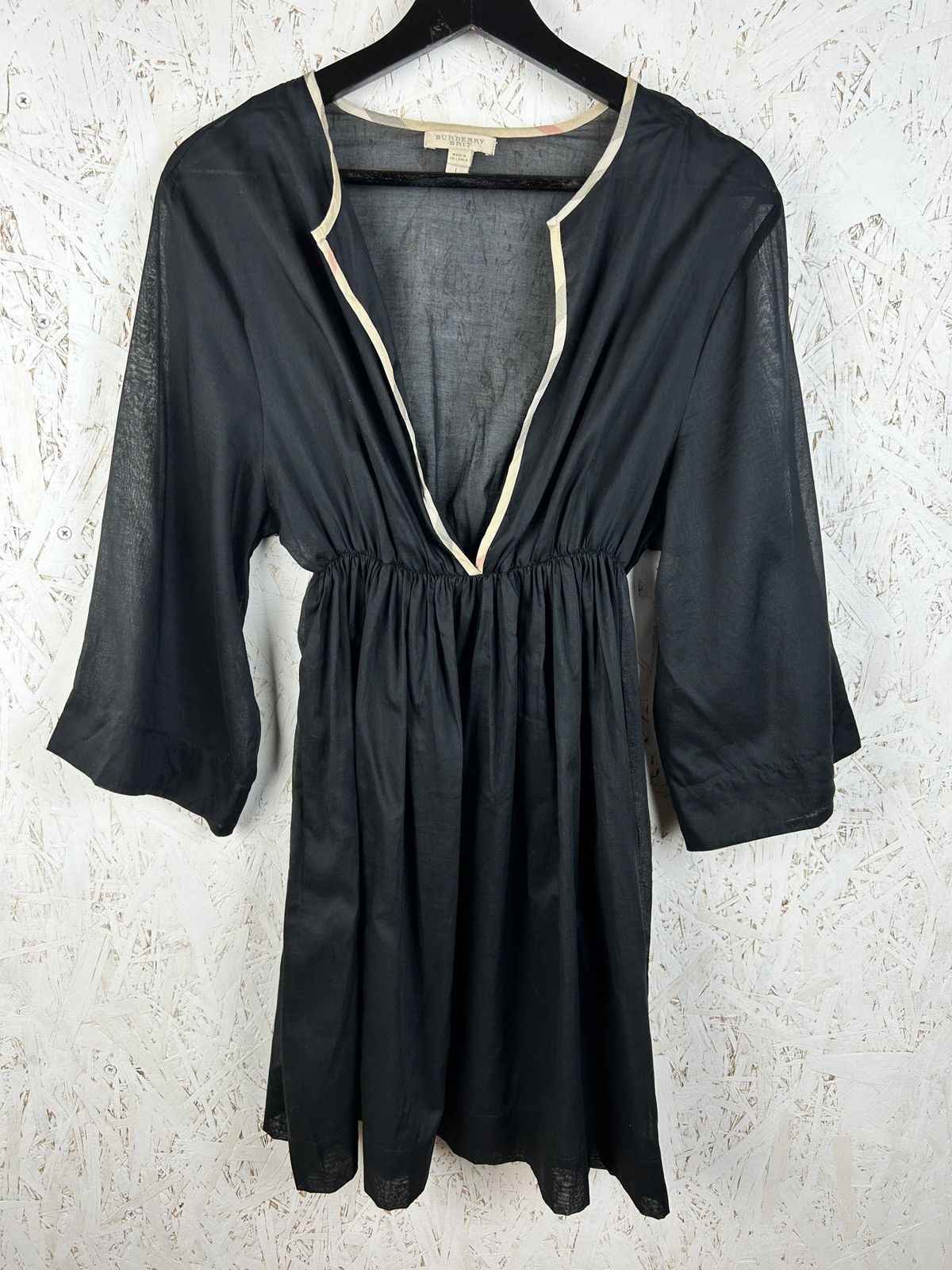 Burberry Burberry Brit Lightweight Dress Blouse Tunic In Black Size L / US 10 / IT 46 - 1 Thumbnail