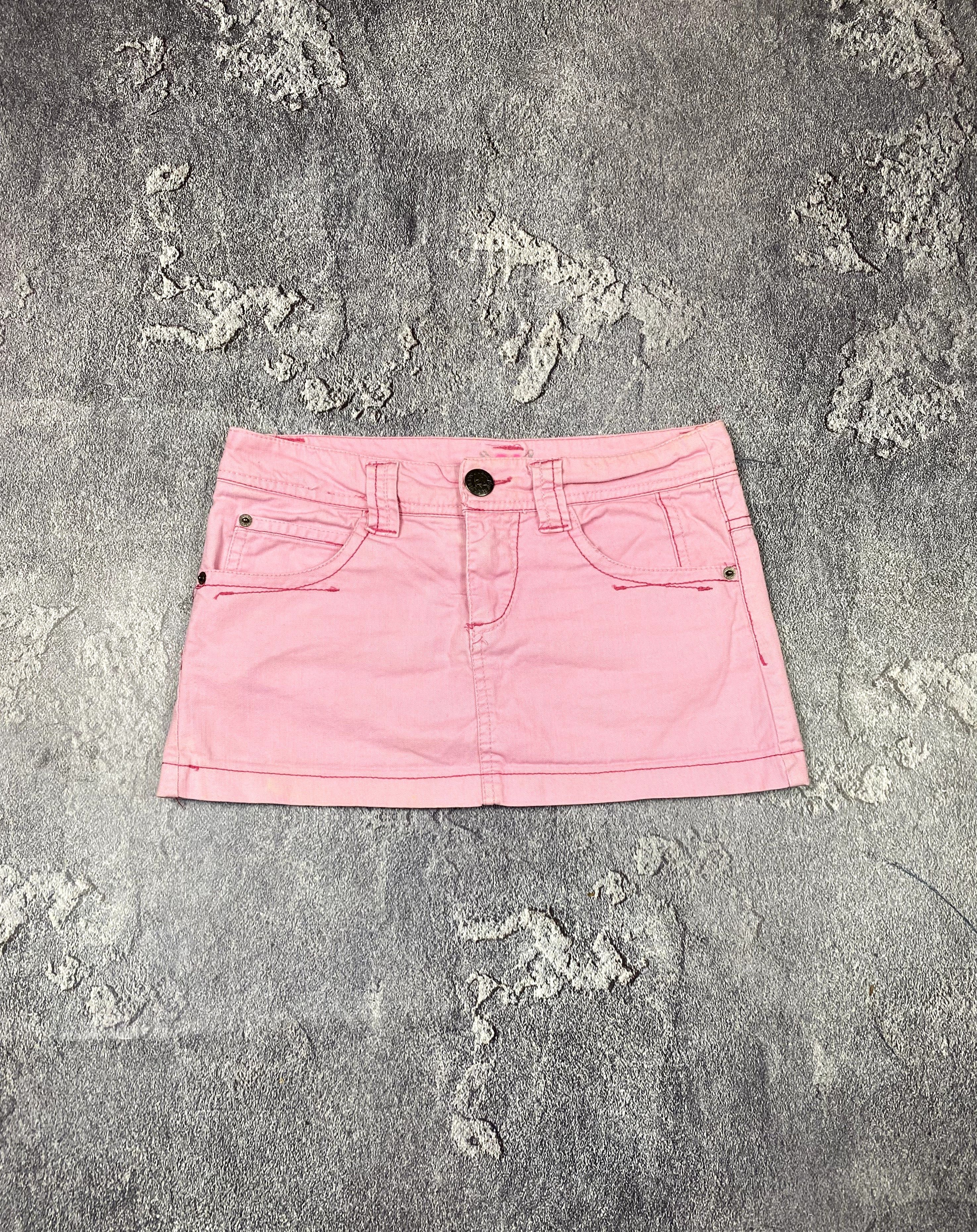 20471120 × Beauty Beast Y2K Pink Glamour Mini Skirt 2000s Streetwear Aesthetic Size 28" / US 6 / IT 42 - 4 Thumbnail