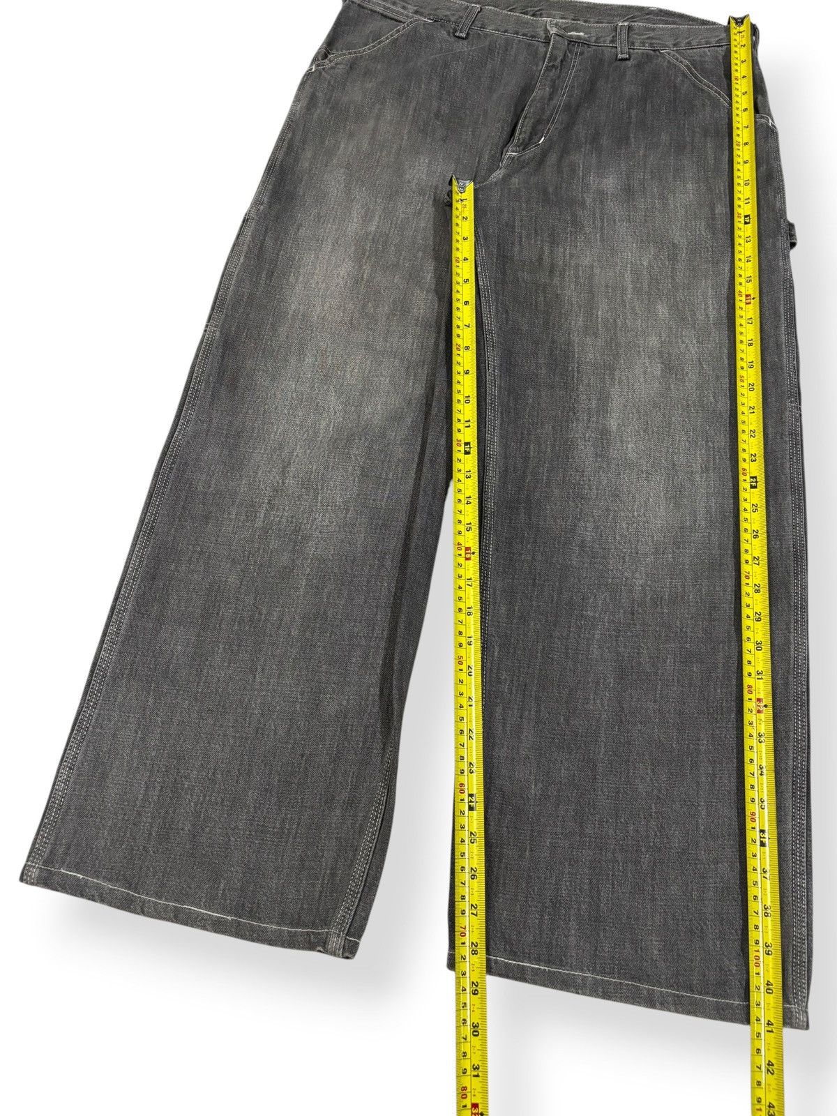 Carhartt Vintage Y2K Carhartt Black Faded Baggy Carpenter Jeans Size US 36 / EU 52 - 13 Thumbnail