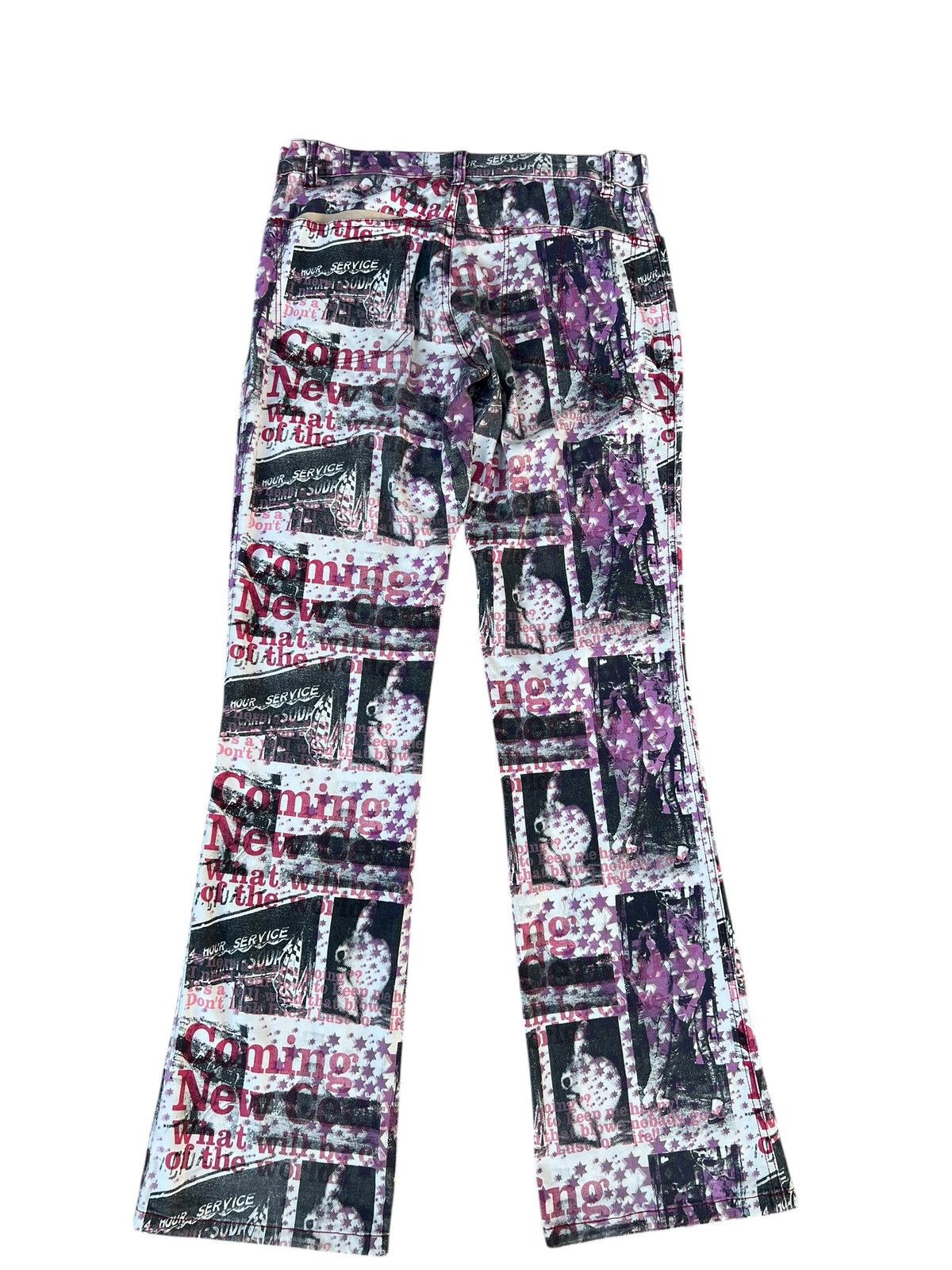 semanticdesign Vintage Algonquins Japan All Print Stretch Bootcut Pant Size US 29 - 11 Thumbnail