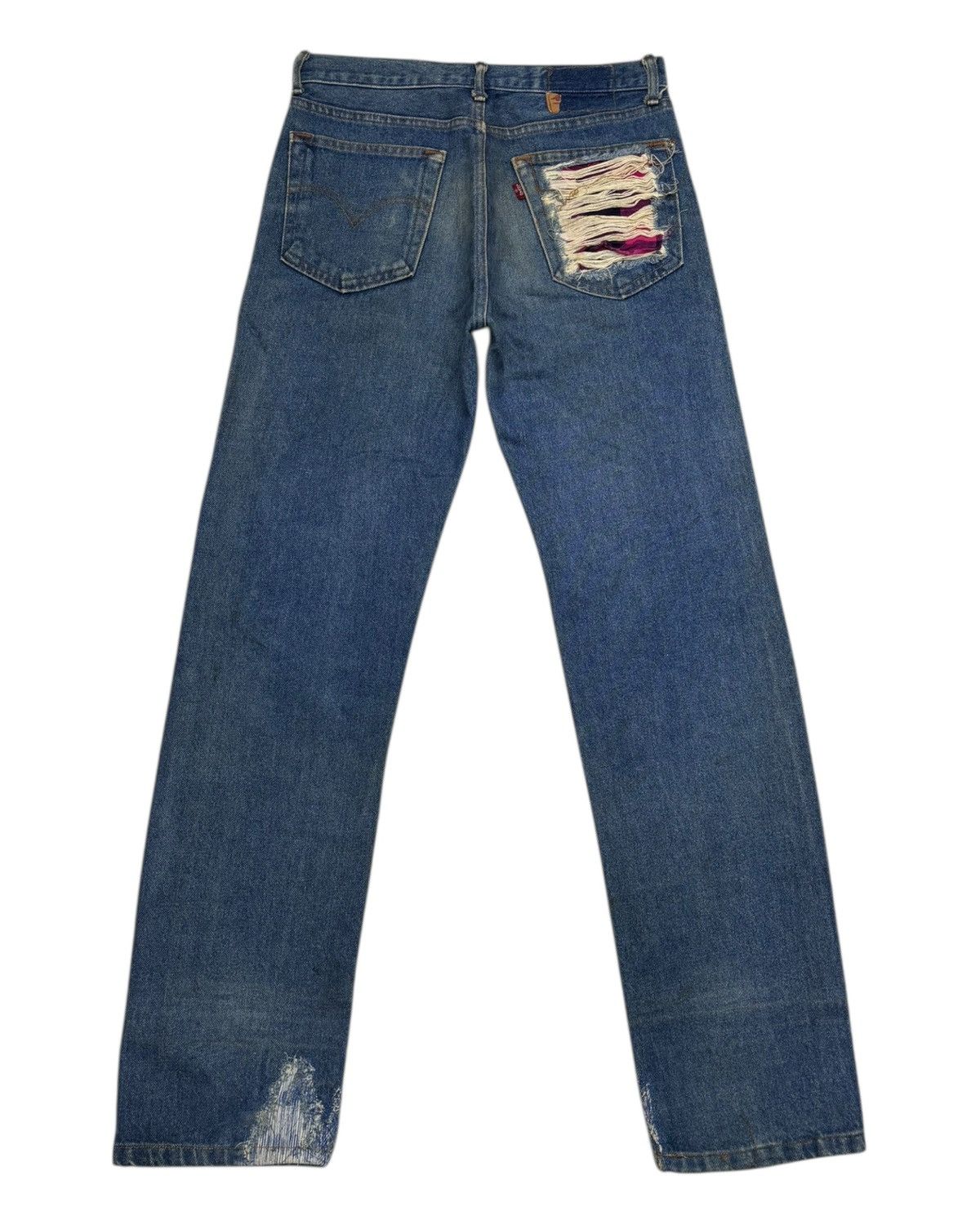 Levi's × Levi's Vintage Clothing × Vintage Vintage LEVIS 501 🇺🇸 PATCHWORK DISTRESSED DENIM JEANS Size US 30 / EU 46 - 8 Thumbnail