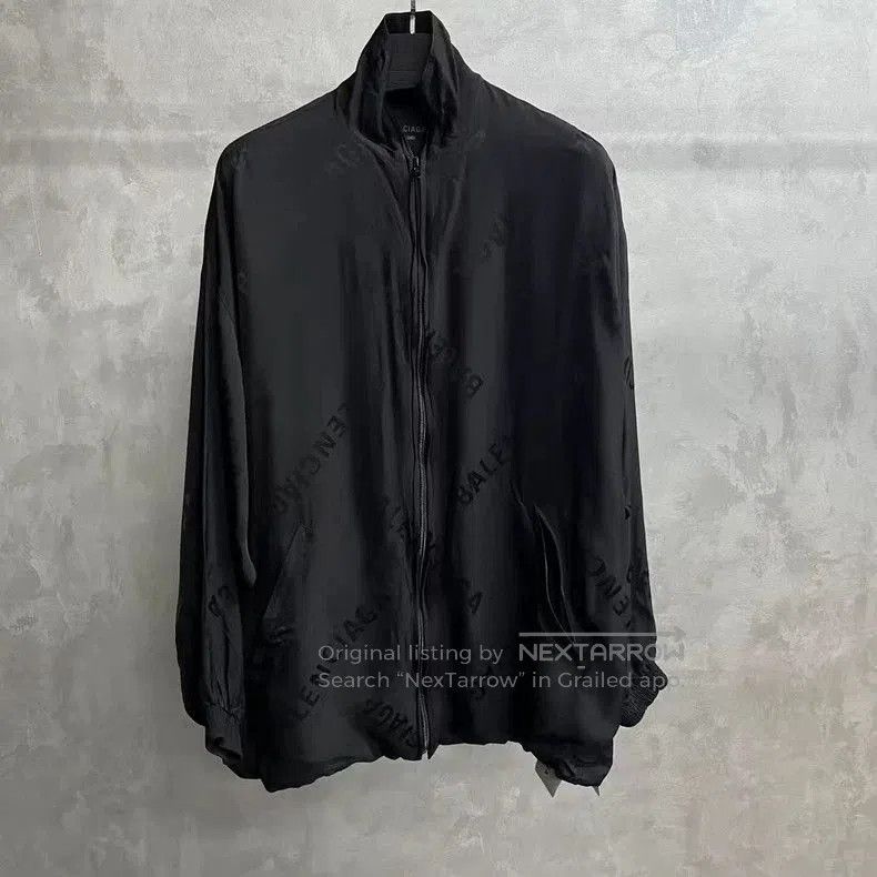 Balenciaga Balenciaga Black Logo Zip-Up Jacket. Size US XS / EU 42 / 0 - 1 Thumbnail