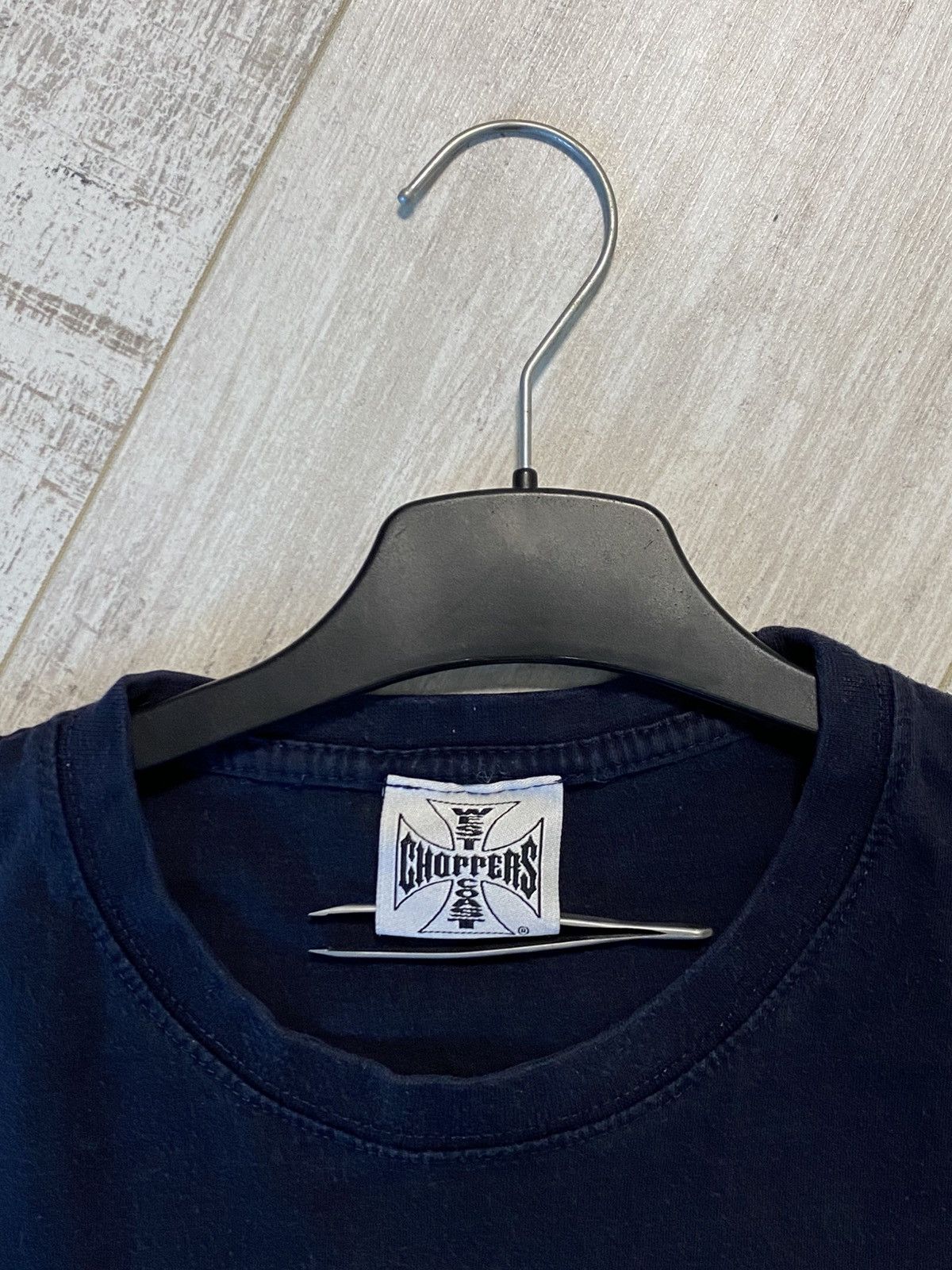 Vintage × West Coast Choppers 🔥WEST COAST CHOPPERS BIG LOGO T-SHIRT NAVY Size US L / EU 52-54 / 3 - 3 Thumbnail