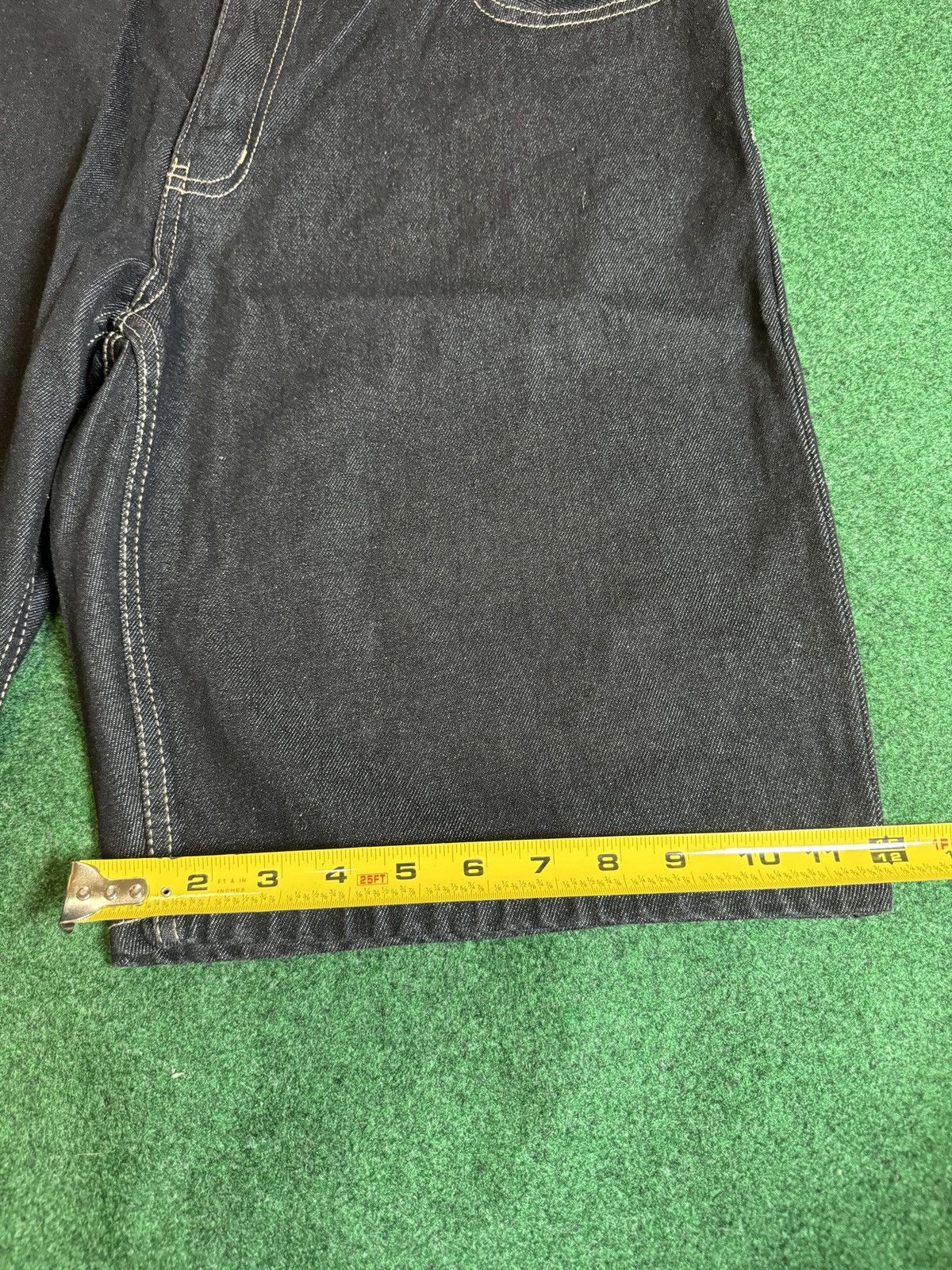 Route 66 Y2K Baggy Below Knee Hip Hop Jorts Dark Wash 14” Shorts Size US 36 / EU 52 - 6 Thumbnail