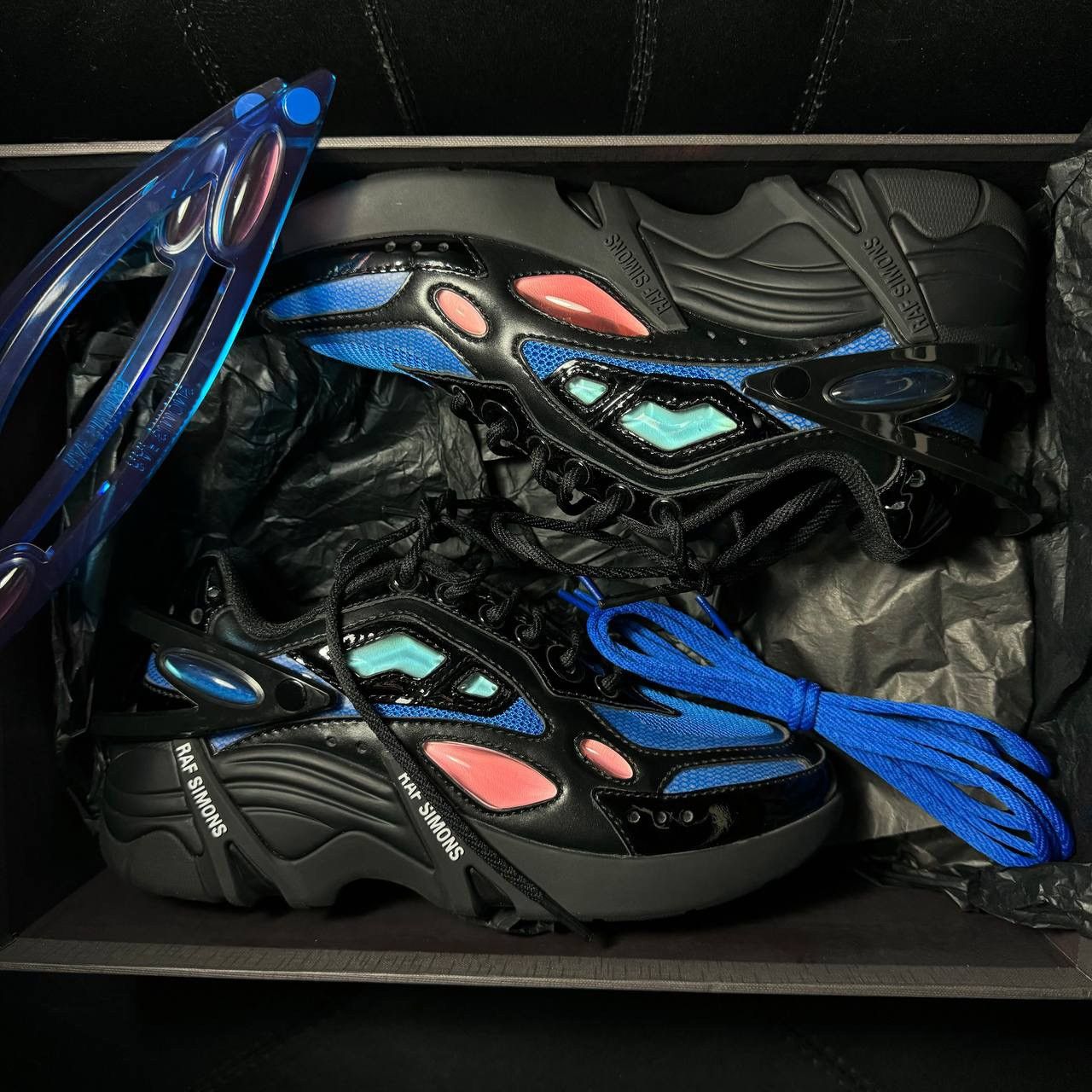 Raf Simons Raf Simons cylon 21 Black Blue Running Shoes Size US 7 / IT 37 - 9 Thumbnail
