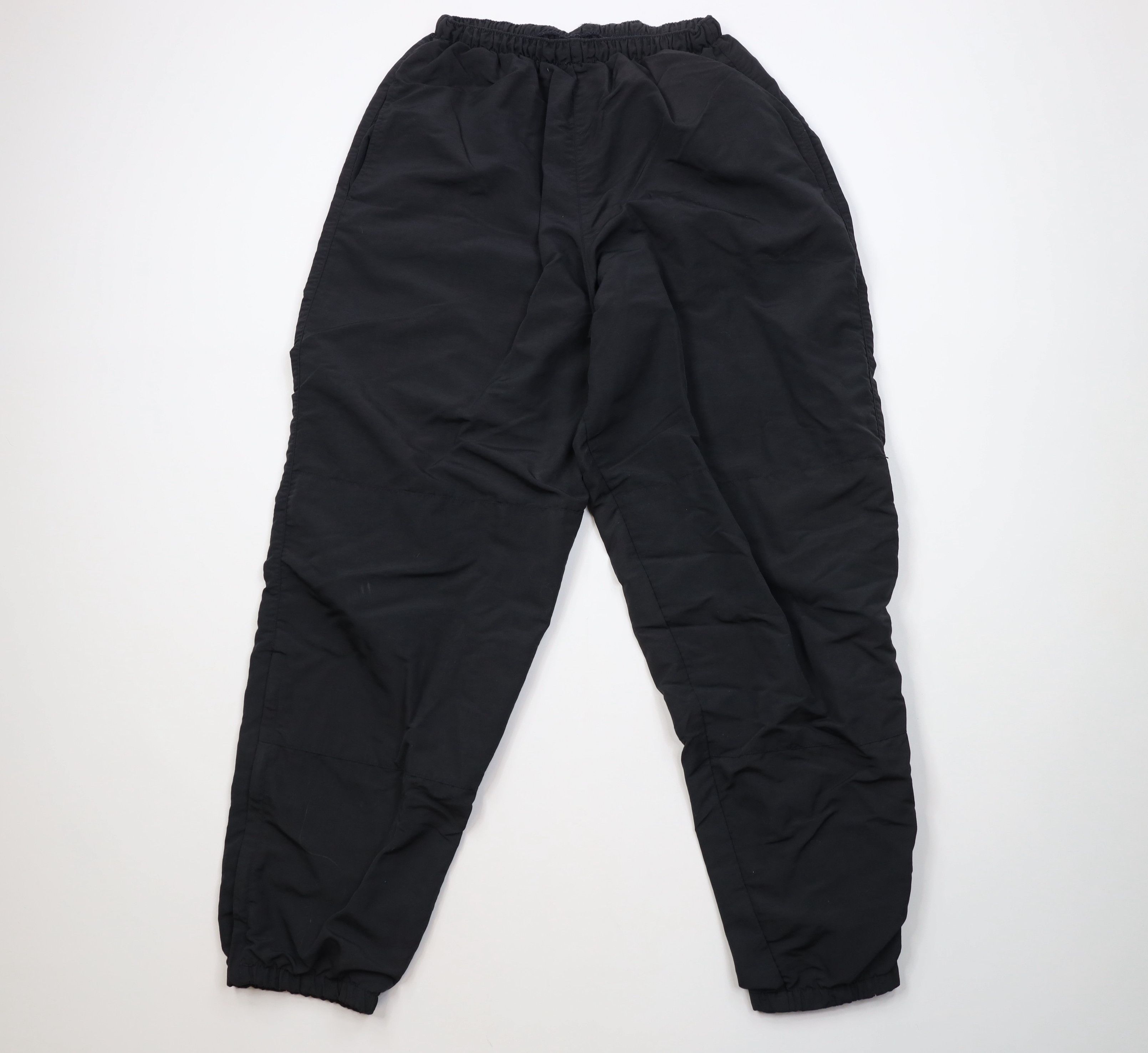 Vintage Vintage 90s Streetwear Lined Windbreaker Joggers Pants Black Size US 36 / EU 52 - 1 Thumbnail