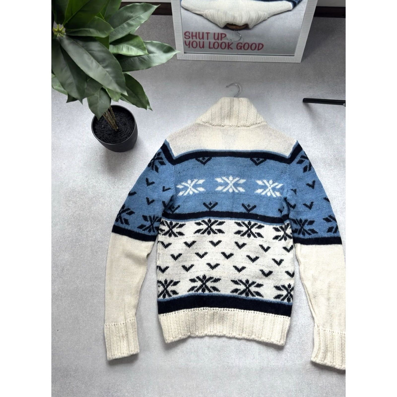 Diesel VINTAGE Diesel Cardigan Men Pattern With Deer Sweater Mohair Wool Size M Size US M / EU 48-50 / 2 - 5 Thumbnail