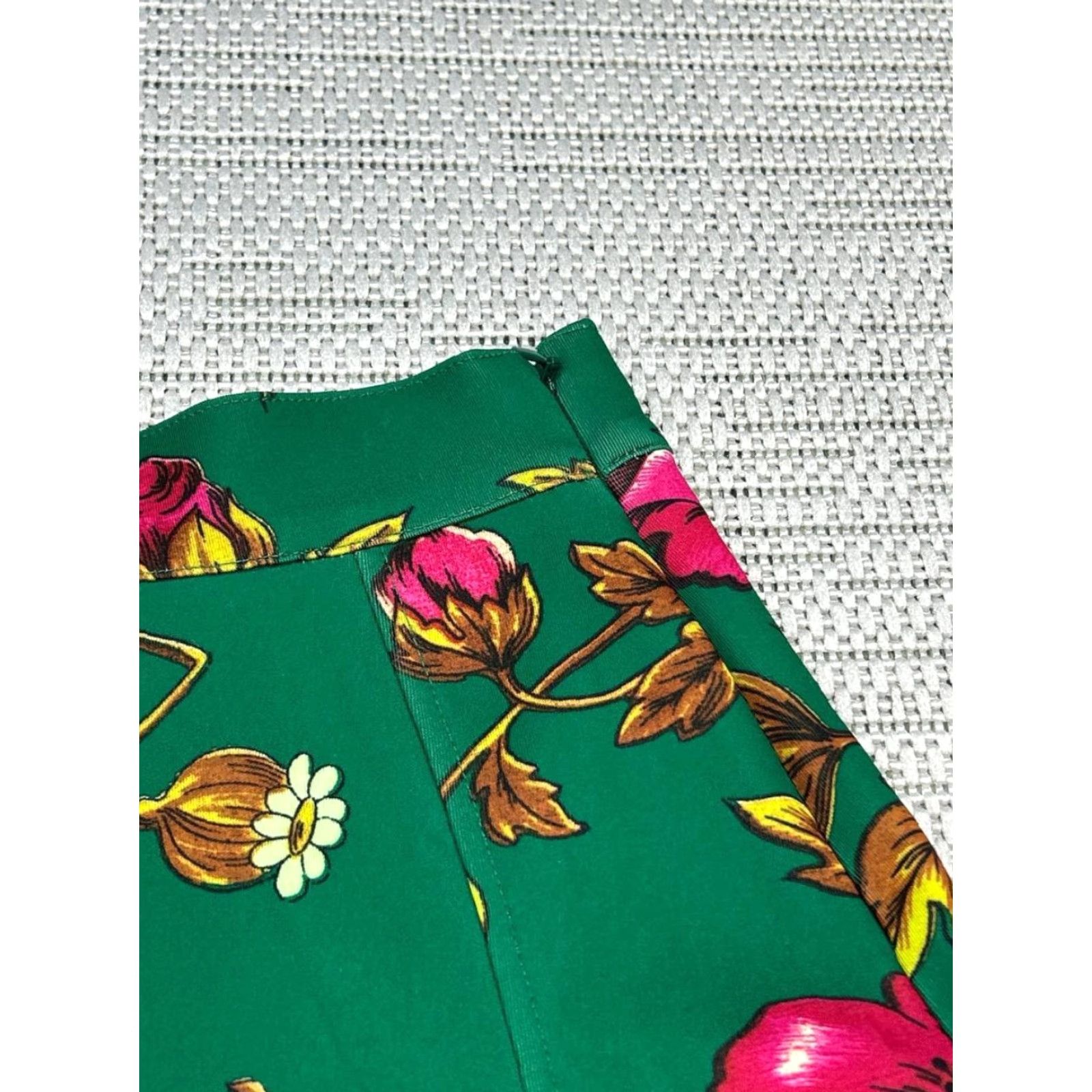 Anthropologie Maeve By Anthropologie Skirt Womens 0 Green Floral Flare Casual Knee Length Womens Size 25" / US 0 / IT 36 - 5 Thumbnail