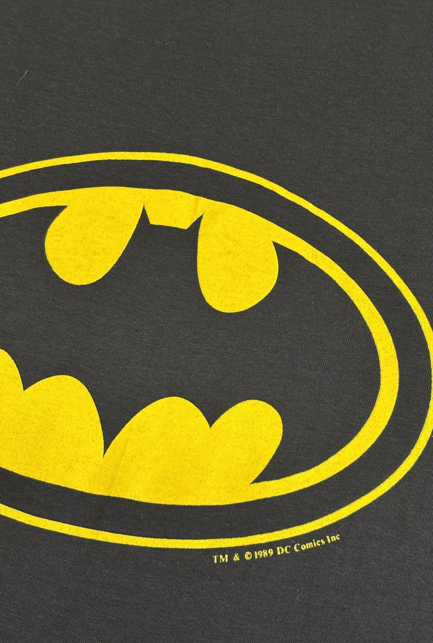 DC Comics × Hanes × Vintage Batman 1989 DC Comics 80s Big Logo T-shirt Hanes Large Size US L / EU 52-54 / 3 - 7 Thumbnail