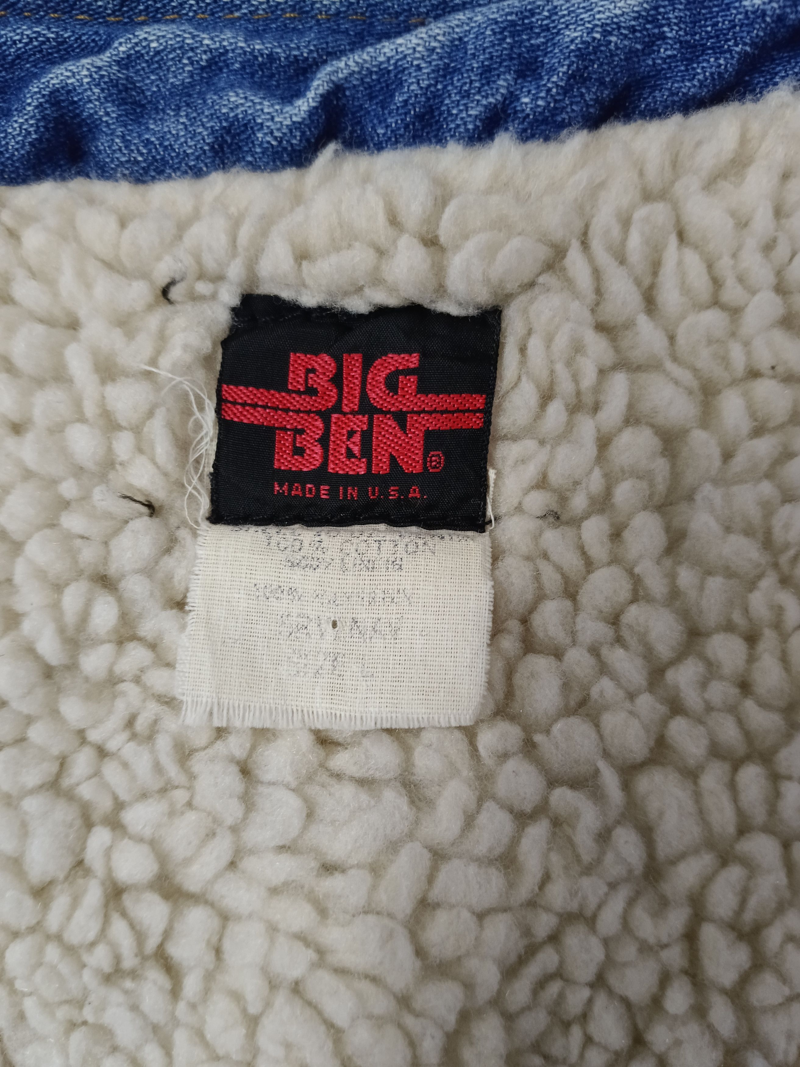 Vintage VINTAGE 80s BIG BEN SHERPA VEST DENIM Size US L / EU 52-54 / 3 - 7 Thumbnail