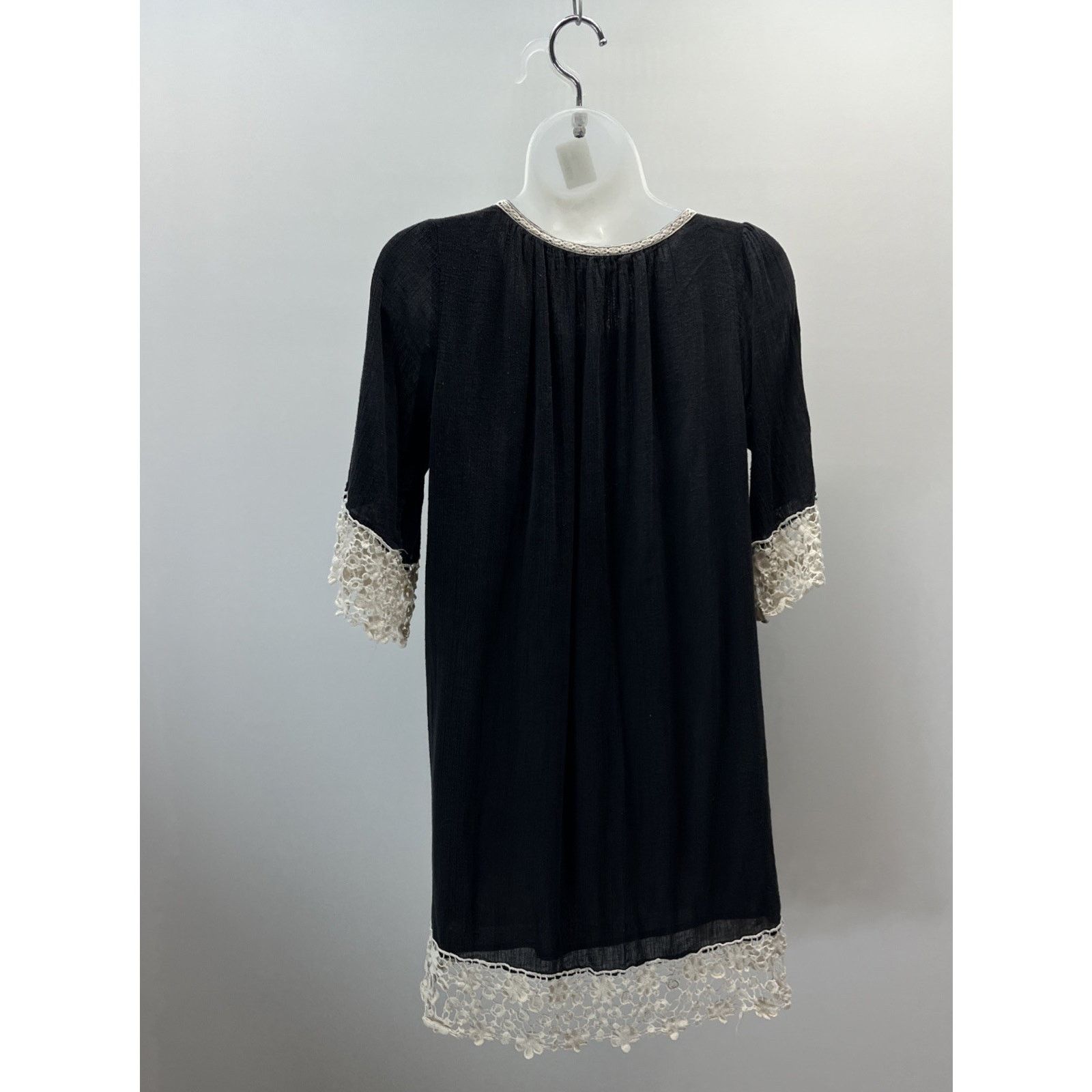 Other Umgee Womens Black Tunic Shift Dress Half Sleeve Mini M Size M / US 6-8 / IT 42-44 - 4 Thumbnail