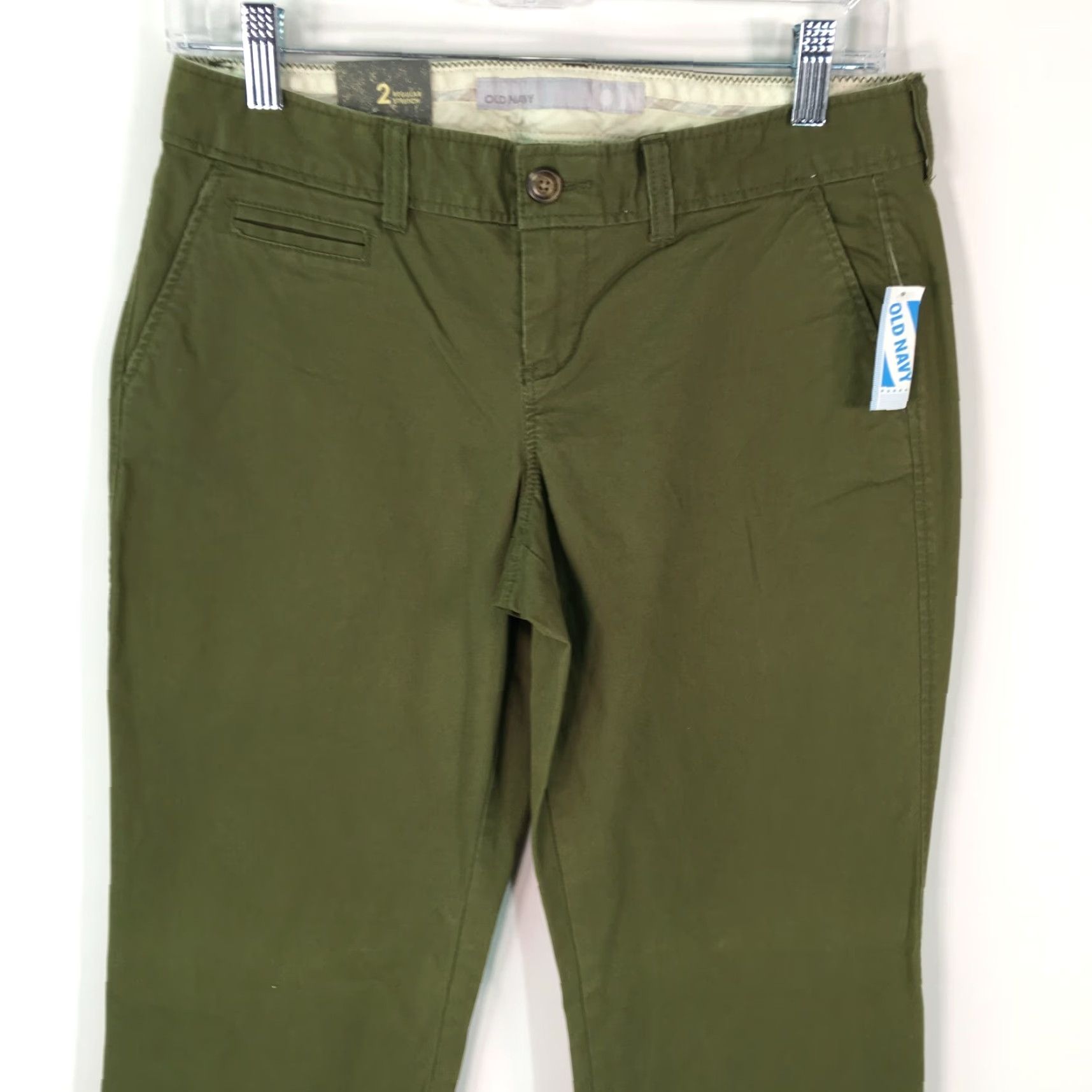 Old Navy Old Navy Womens Casual Regular Flat Front Straight Forest Green Jeans Size 2 Size 26" / US 2 / IT 38 - 3 Thumbnail