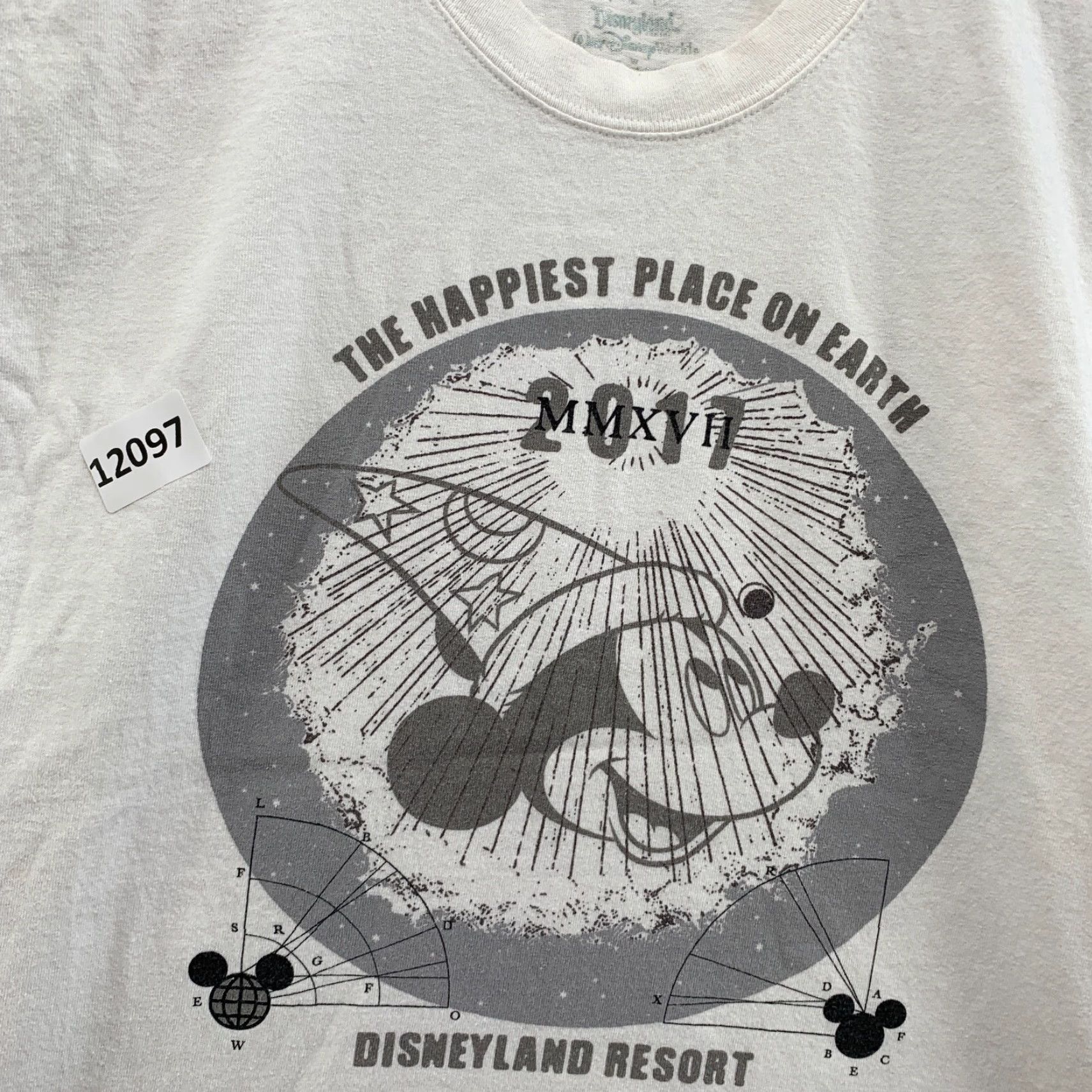 Disney VINTAGE Disney Unisex Adult T-Shirt Large White Sleeveless DisneyLand 2011 The Happiest Place On Earth 2010s Size US L / EU 52-54 / 3 - 5 Thumbnail