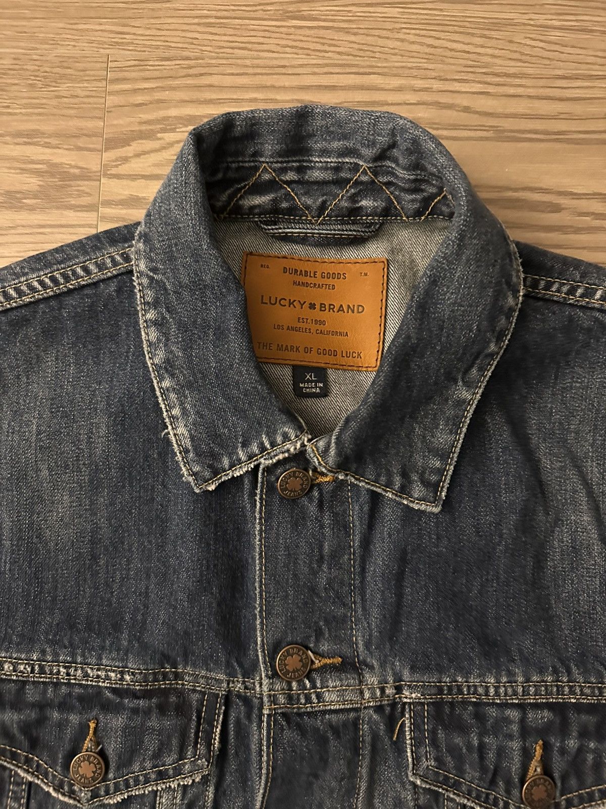 Lucky Brand Lucky Brand Denim Trucker Jacket Size US XL / EU 56 / 4 - 3 Thumbnail