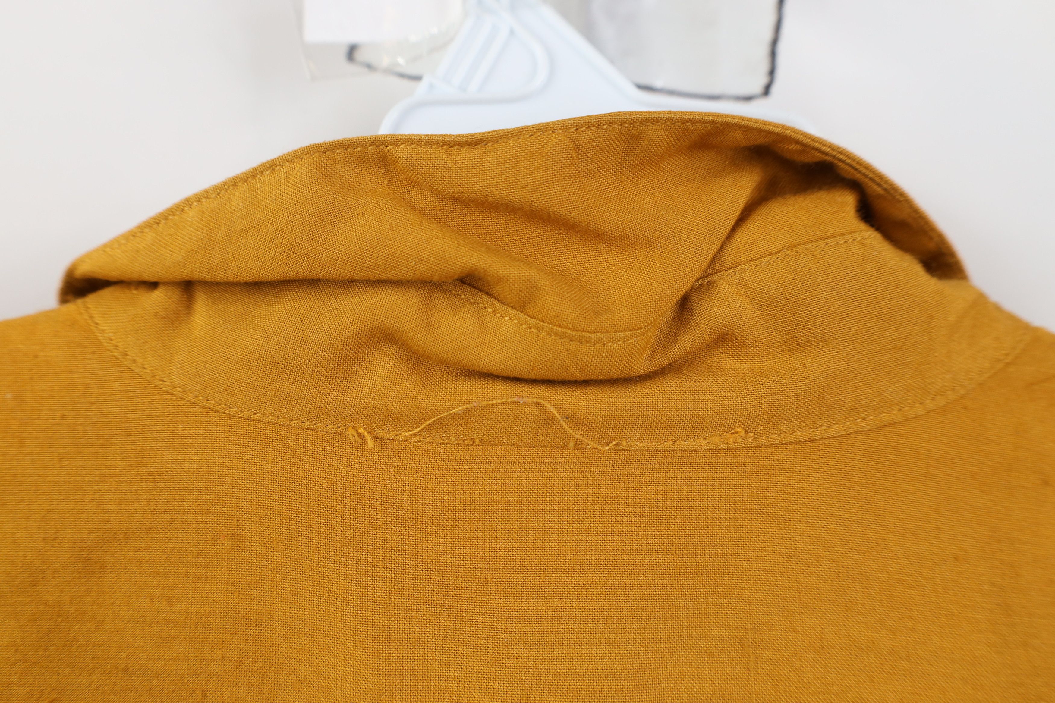 Vintage Vintage 90s Streetwear Pigment Dye Button Shirt Orange Size US L / EU 52-54 / 3 - 11 Thumbnail